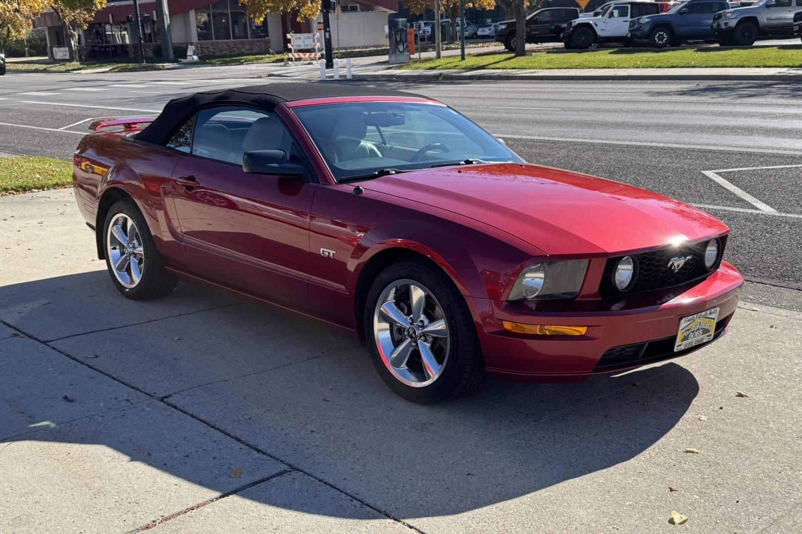 2007 Maroon /Redfire Clearcoat Ford Mustang GT Premium (1ZVHT85H375) with an V8 4.6 Liter engine, 5 Speed transmission, located at 2304 W. Main St., Boise, ID, 83702, (208) 342-7777, 43.622105, -116.218658 - Low Mileage Mustang GT Premium Convertible! Must See! - Photo#16