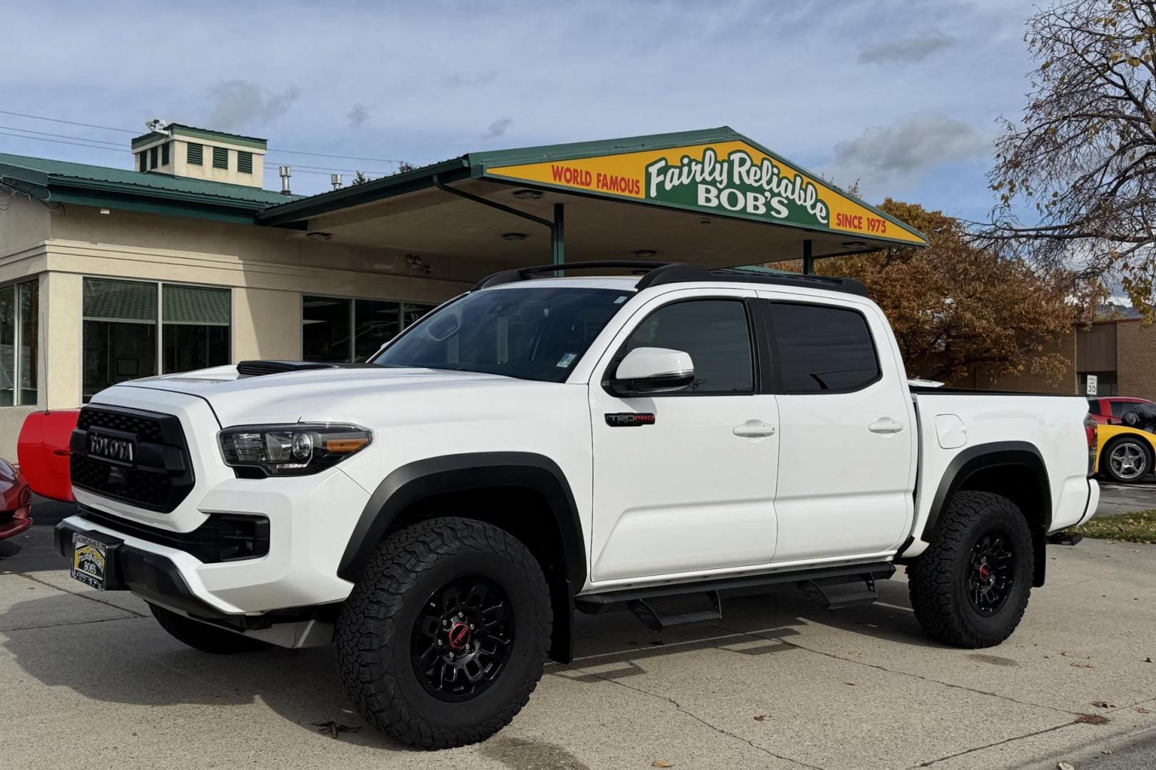 2019 Super White /Black Toyota Tacoma TRD PRO (5TFCZ5AN2KX) with an V6 3.5 Liter engine, Automatic 6 Speed transmission, located at 2304 W. Main St., Boise, ID, 83702, (208) 342-7777, 43.622105, -116.218658 - Hard To Find! Great To Own! - Photo#0