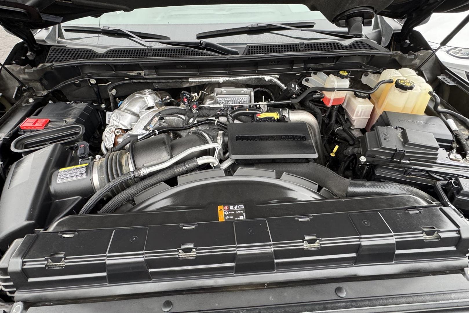 2022 Black /Jet Black GMC Sierra 3500HD Denali (1GT49WEY8NF) with an V8 6.6 Liter Duramax Turbo Diesel engine, Automatic 10 Speed Allison transmission, located at 2304 W. Main St., Boise, ID, 83702, (208) 342-7777, 43.622105, -116.218658 - Photo#28