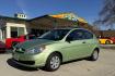 2008 Apple Green /Black Hyundai Accent GS (KMHCM36C98U) with an 4 Cyl 1.6 Liter engine, Automatic transmission, located at 2304 W. Main St., Boise, ID, 83702, (208) 342-7777, 43.622105, -116.218658 - One Of A Kind! Incredibly Low Mileage On This Gas Miser! - Photo#0