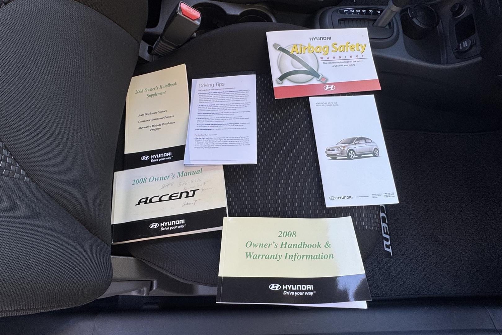 2008 Apple Green /Black Hyundai Accent GS (KMHCM36C98U) with an 4 Cyl 1.6 Liter engine, Automatic transmission, located at 2304 W. Main St., Boise, ID, 83702, (208) 342-7777, 43.622105, -116.218658 - One Of A Kind! Incredibly Low Mileage On This Gas Miser! - Photo#13