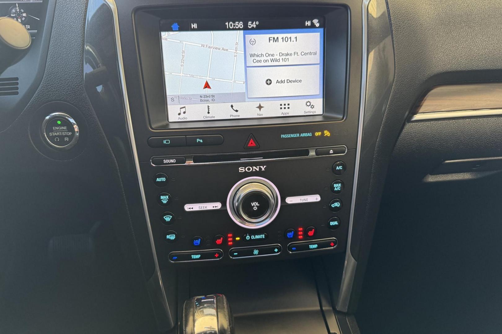 2017 Black /Black Ford Explorer Limited (1FM5K8F8XHG) with an V6 3.5 Liter engine, Automatic 6 Speed transmission, located at 2304 W. Main St., Boise, ID, 83702, (208) 342-7777, 43.622105, -116.218658 - New Tires! 7 Passenger! Highly Optioned! - Photo#7