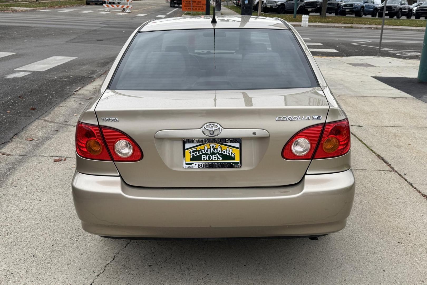 2004 Gold /Tan Toyota Corolla LE (1NXBR38E24Z) with an 4 Cyl 1.8 Liter engine, 5 Speed transmission, located at 2304 W. Main St., Boise, ID, 83702, (208) 342-7777, 43.622105, -116.218658 - Local One Owner Boise Car! 25k Actual Mileage! - Photo#1