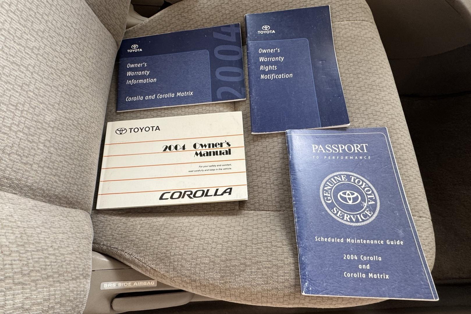 2004 Gold /Tan Toyota Corolla LE (1NXBR38E24Z) with an 4 Cyl 1.8 Liter engine, 5 Speed transmission, located at 2304 W. Main St., Boise, ID, 83702, (208) 342-7777, 43.622105, -116.218658 - Local One Owner Boise Car! 25k Actual Mileage! - Photo#12