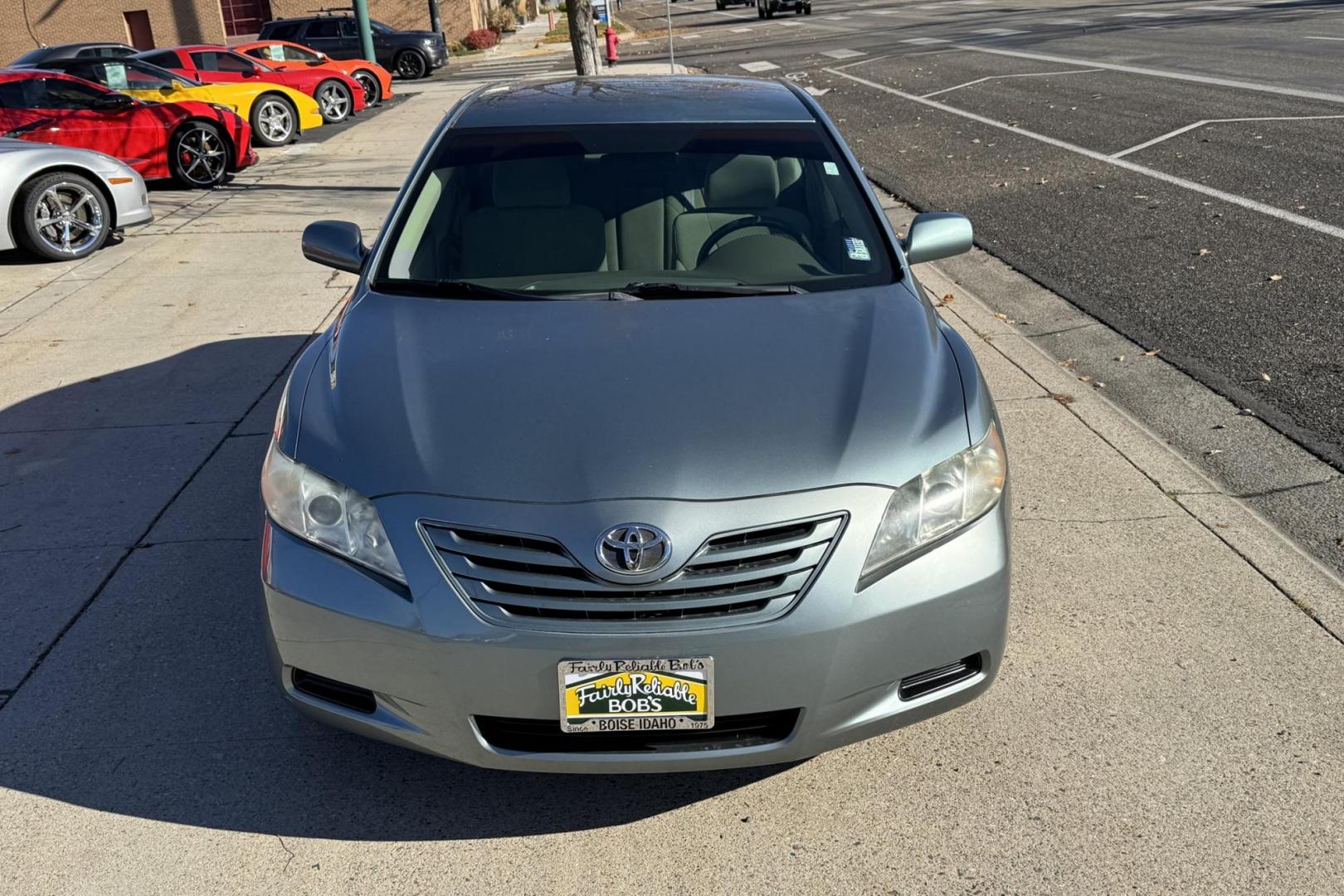 2008 Green /Tan Toyota Camry LE (4T4BE46K38R) with an 4 Cyl 2.4 Liter engine, Automatic transmission, located at 2304 W. Main St., Boise, ID, 83702, (208) 342-7777, 43.622105, -116.218658 - New Tires! Low Mileage! A Lot Of Miles Left To Go! - Photo#3