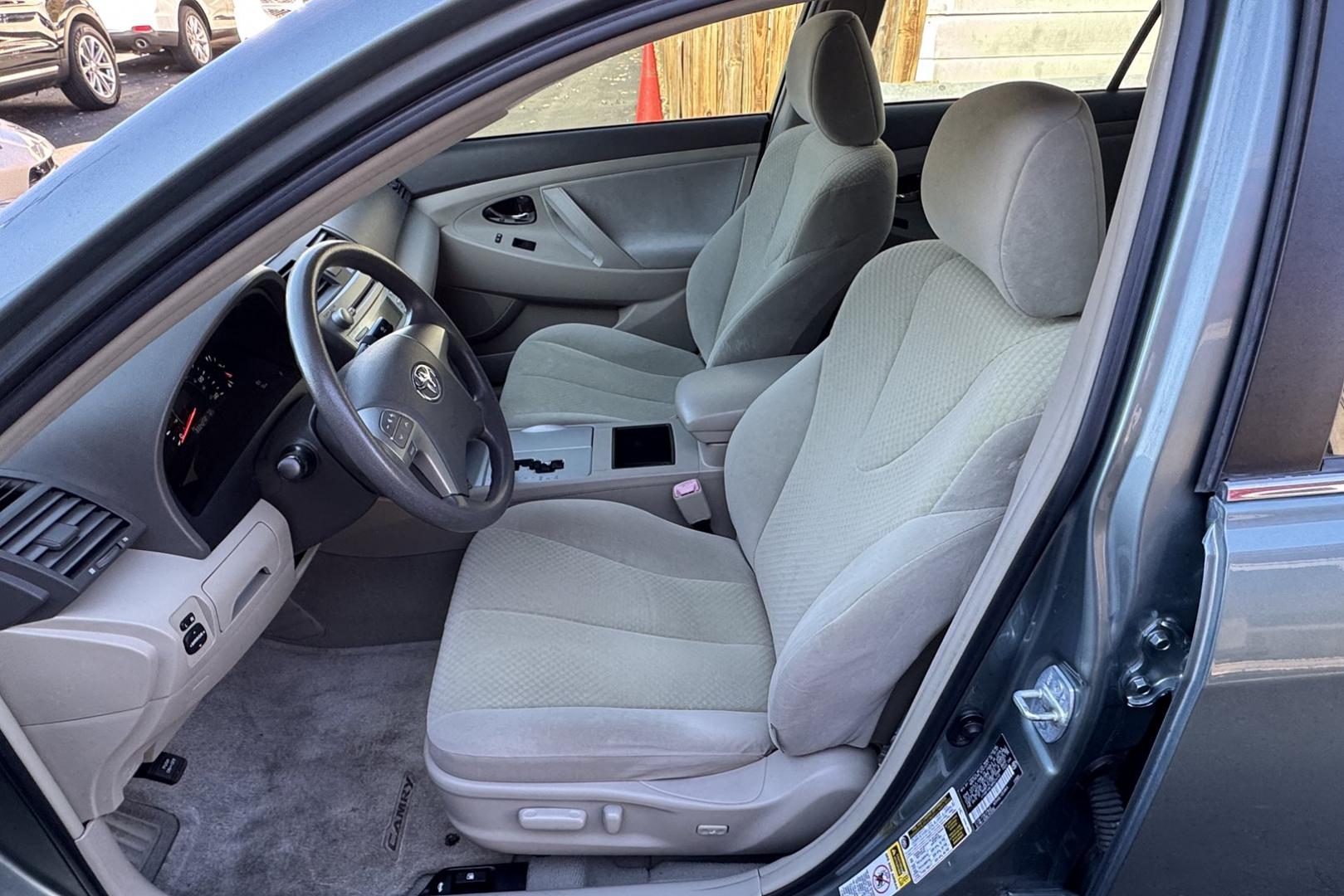 2008 Green /Tan Toyota Camry LE (4T4BE46K38R) with an 4 Cyl 2.4 Liter engine, Automatic transmission, located at 2304 W. Main St., Boise, ID, 83702, (208) 342-7777, 43.622105, -116.218658 - New Tires! Low Mileage! A Lot Of Miles Left To Go! - Photo#5