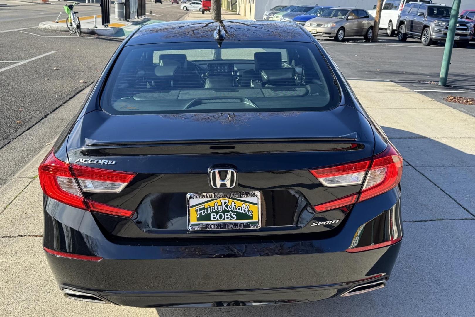 2019 Black /Black Honda Accord Sport (1HGCV1F38KA) with an 4 Cyl 1.5 Liter Turbo engine, Automatic transmission, located at 2304 W. Main St., Boise, ID, 83702, (208) 342-7777, 43.622105, -116.218658 - New Tires! Great Fuel Economy! Fun To Drive! - Photo#1
