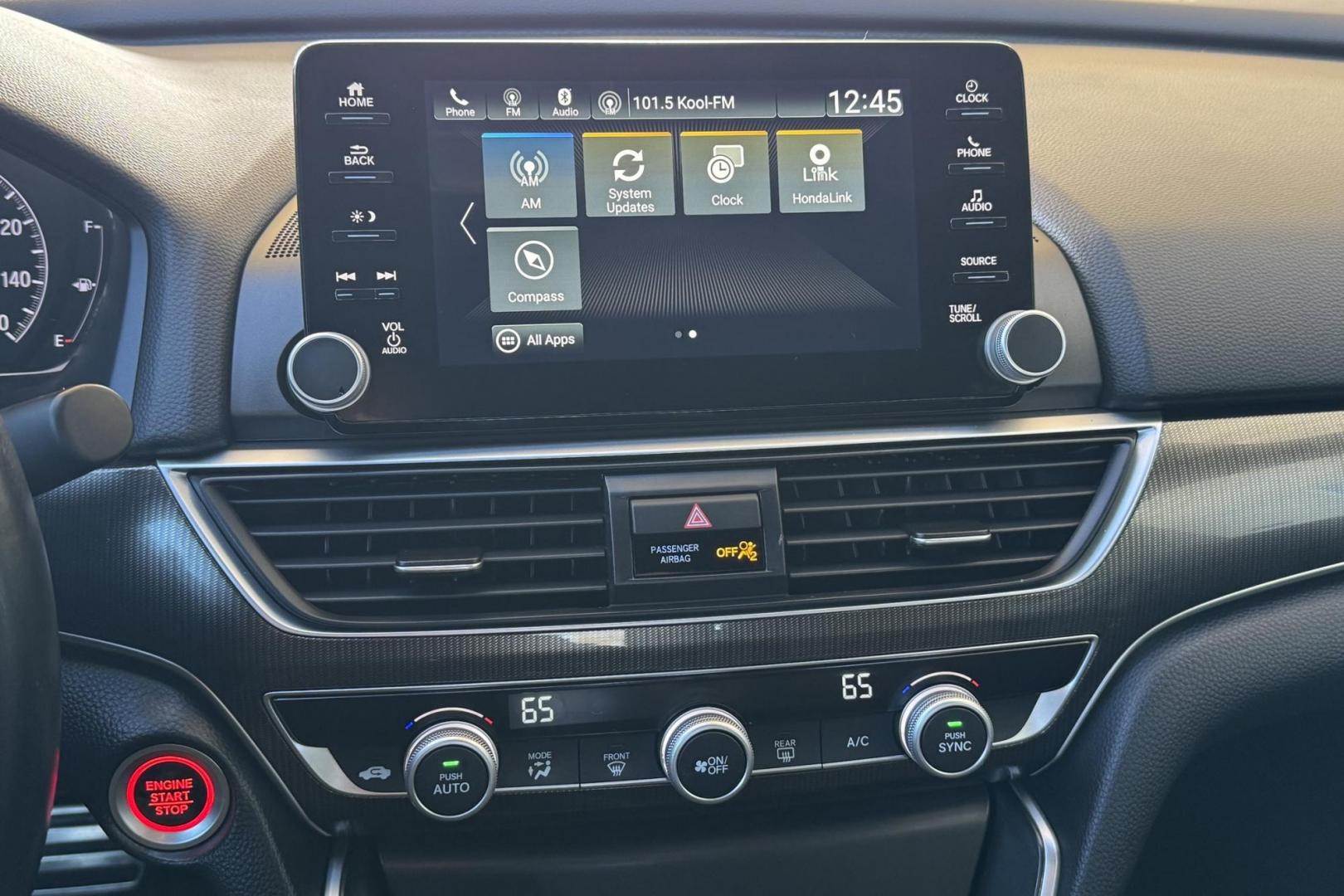 2019 Black /Black Honda Accord Sport (1HGCV1F38KA) with an 4 Cyl 1.5 Liter Turbo engine, Automatic transmission, located at 2304 W. Main St., Boise, ID, 83702, (208) 342-7777, 43.622105, -116.218658 - New Tires! Great Fuel Economy! Fun To Drive! - Photo#6