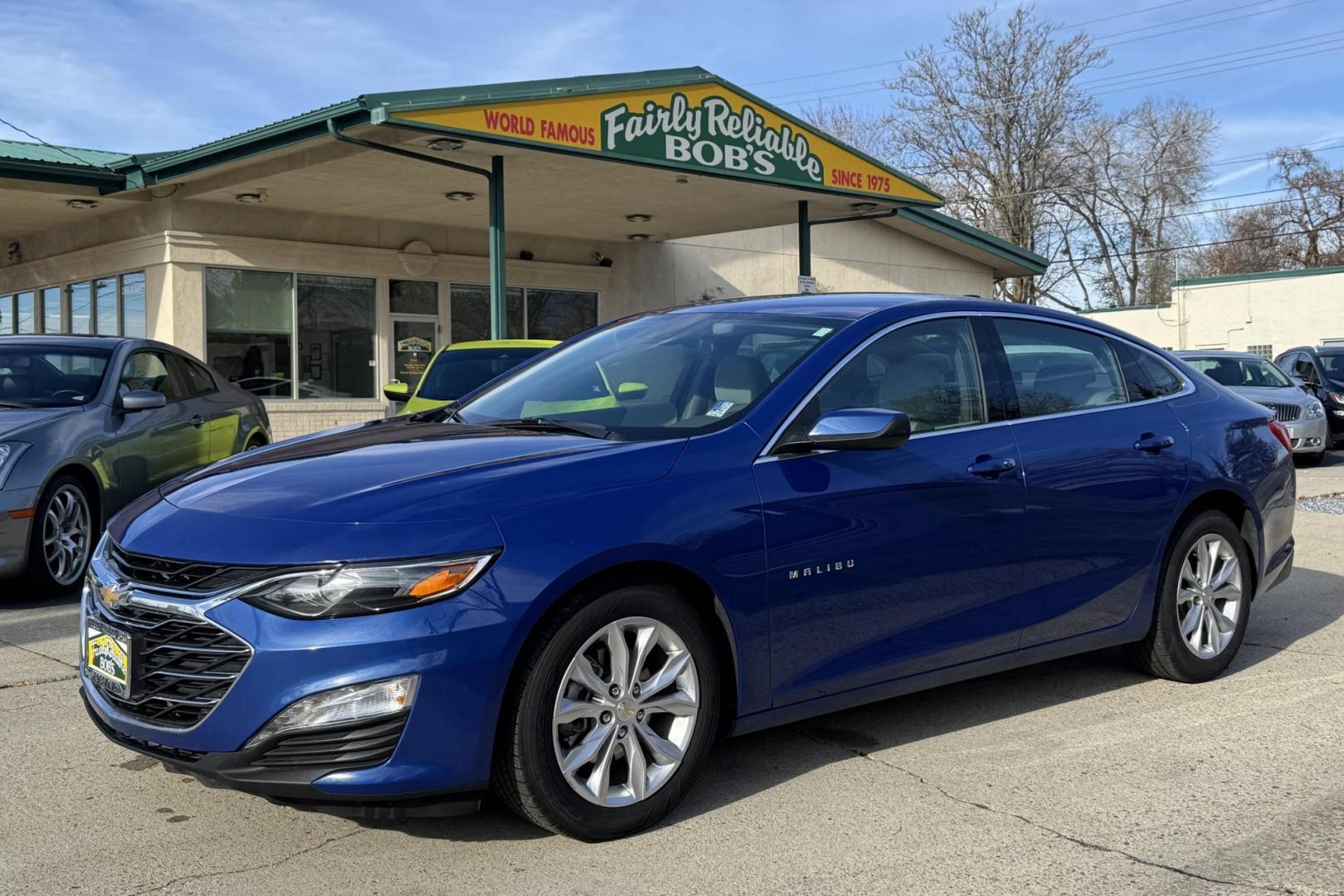 2023 Riverside Blue Metallic /Medium Gray Chevrolet Malibu LT (1G1ZD5ST5PF) with an 4 Cyl 1.5 Liter Turbo engine, Automatic transmission, located at 2304 W. Main St., Boise, ID, 83702, (208) 342-7777, 43.622105, -116.218658 - Photo#0