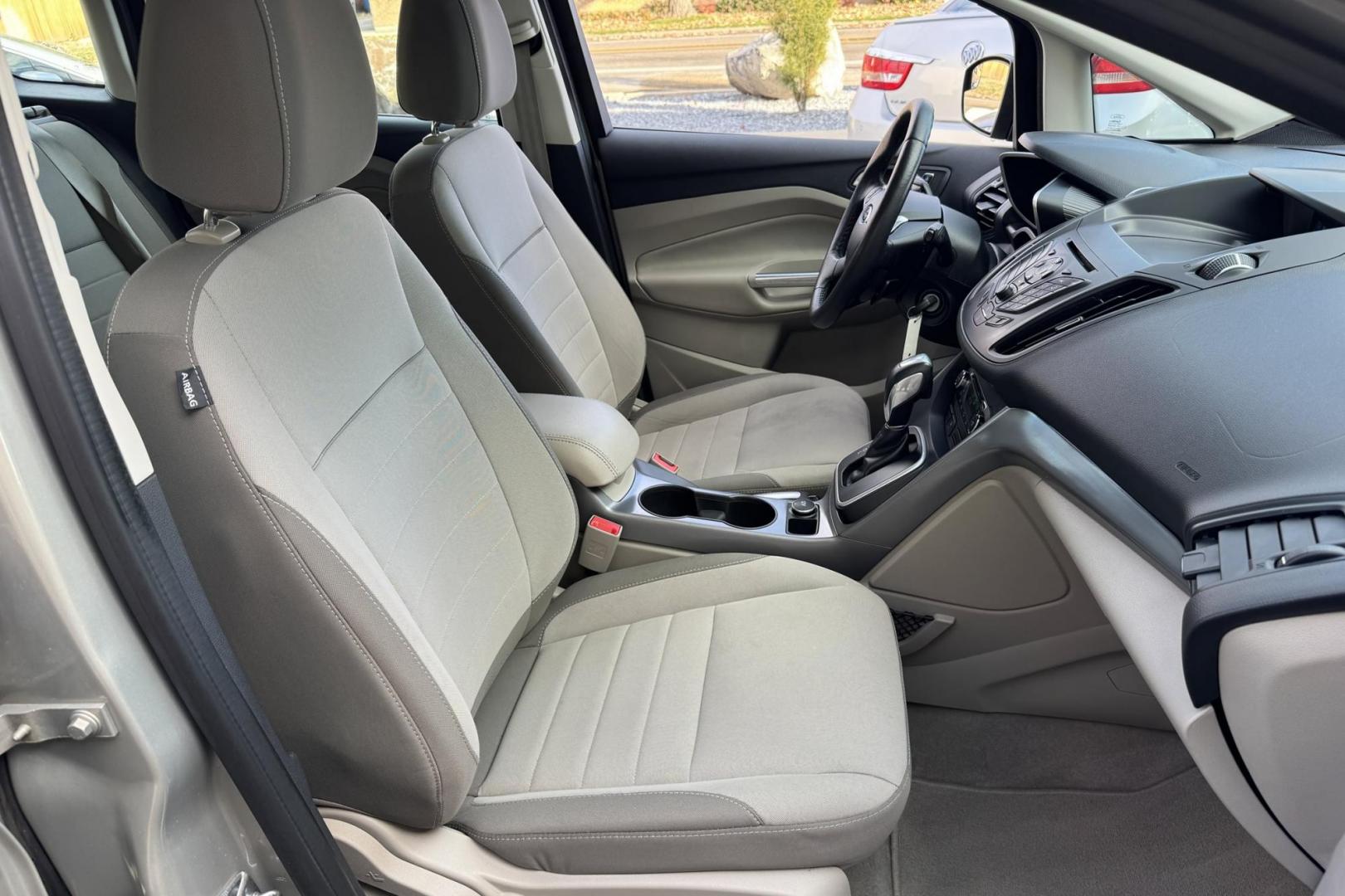 2015 Tectonic Silver Metallic /Camel Ford C-Max SE (1FADP5AU3FL) with an 4 Cyl 2.0 Liter Hybrid engine, Automatic transmission, located at 2304 W. Main St., Boise, ID, 83702, (208) 342-7777, 43.622105, -116.218658 - New Tires! Great Fuel Economy! - Photo#12