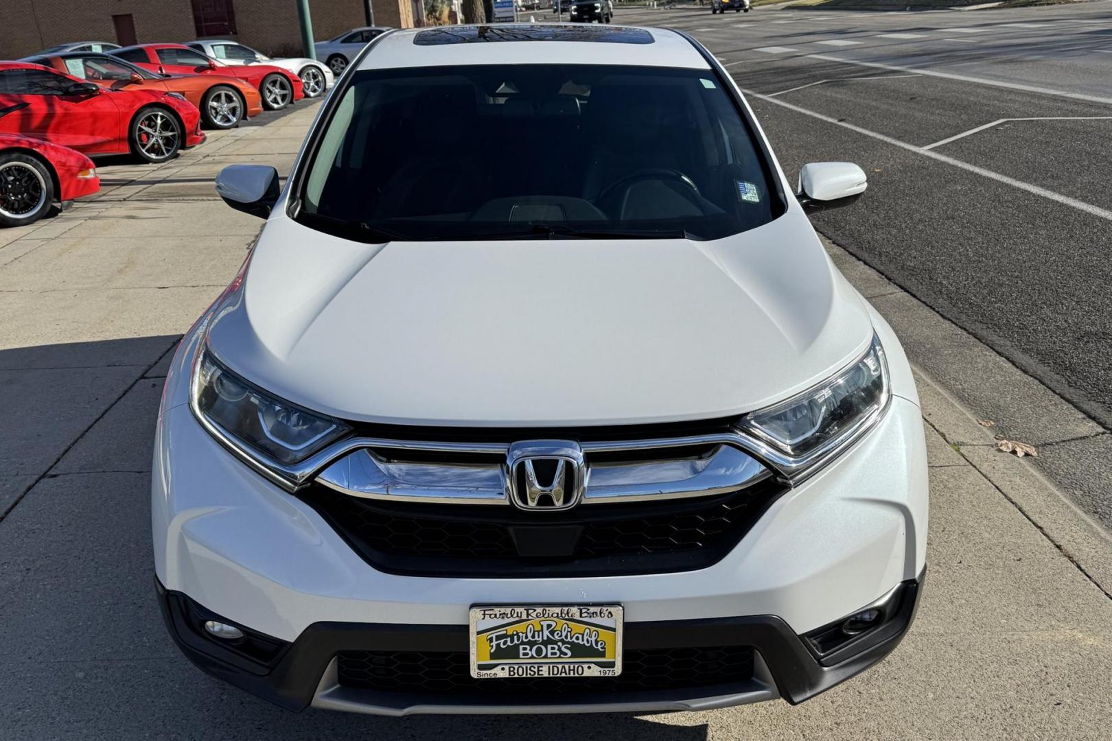 2019 Pearl White /Black Honda CR-V EX-L (JHLRW2H85KX) with an 4 Cyl 1.5 Liter Turbo engine, Automatic transmission, located at 2304 W. Main St., Boise, ID, 83702, (208) 342-7777, 43.622105, -116.218658 - New Tires! Nicely Optioned! Ready To Go! - Photo#3