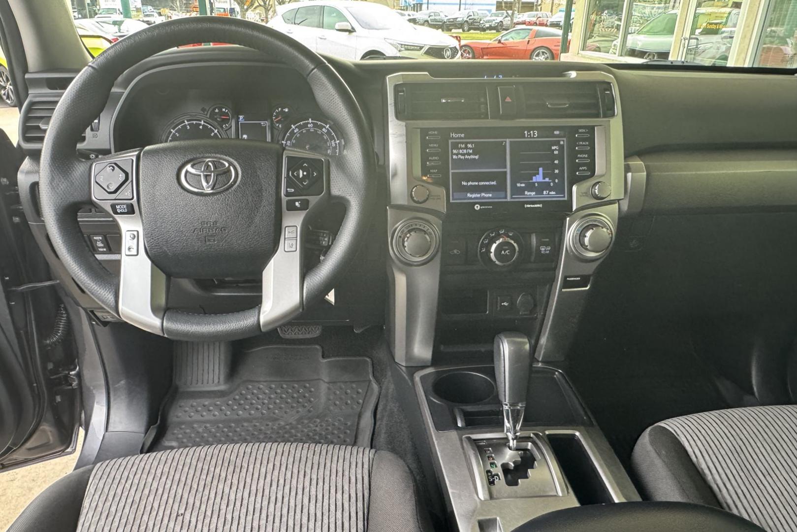 2021 Magnetite Gray Metallic /Black Toyota 4Runner SR5 (JTEEU5JR8M5) with an V6 4.0 Liter engine, Automatic transmission, located at 2304 W. Main St., Boise, ID, 83702, (208) 342-7777, 43.622105, -116.218658 - 3rd Row Seating! Two Wheel Drive! Clean! - Photo#11