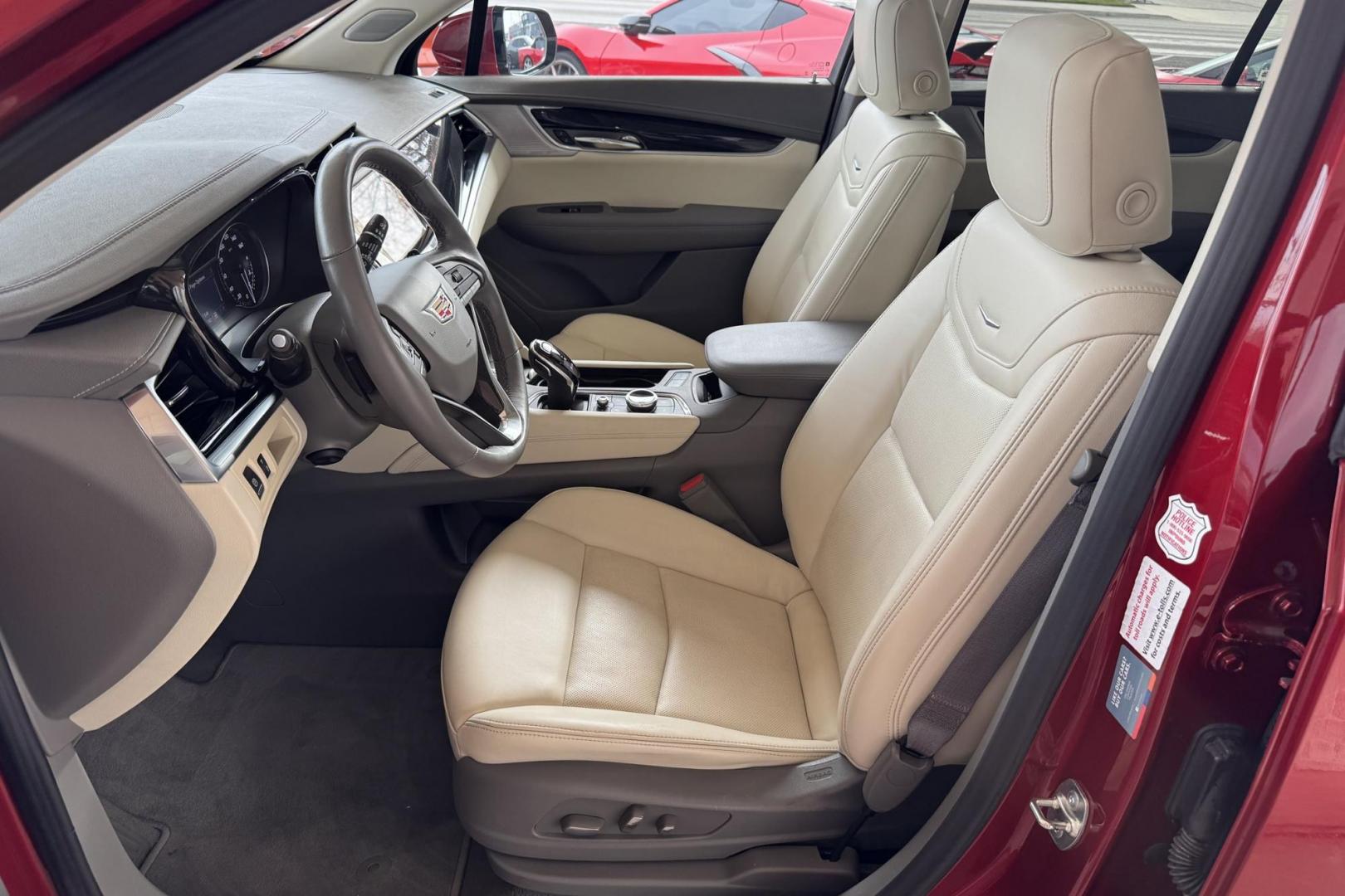 2024 Crystal Red /Cashmere Cadillac XT6 Premium Luxury (1GYKPDRS2RZ) with an V6 3.5 Liter engine, Automatic 9 Speed transmission, located at 2304 W. Main St., Boise, ID, 83702, (208) 342-7777, 43.622105, -116.218658 - 7 Passenger! Power Rear Third Row! Push Button Fold Down Second Row! Ready To Go! - Photo#11