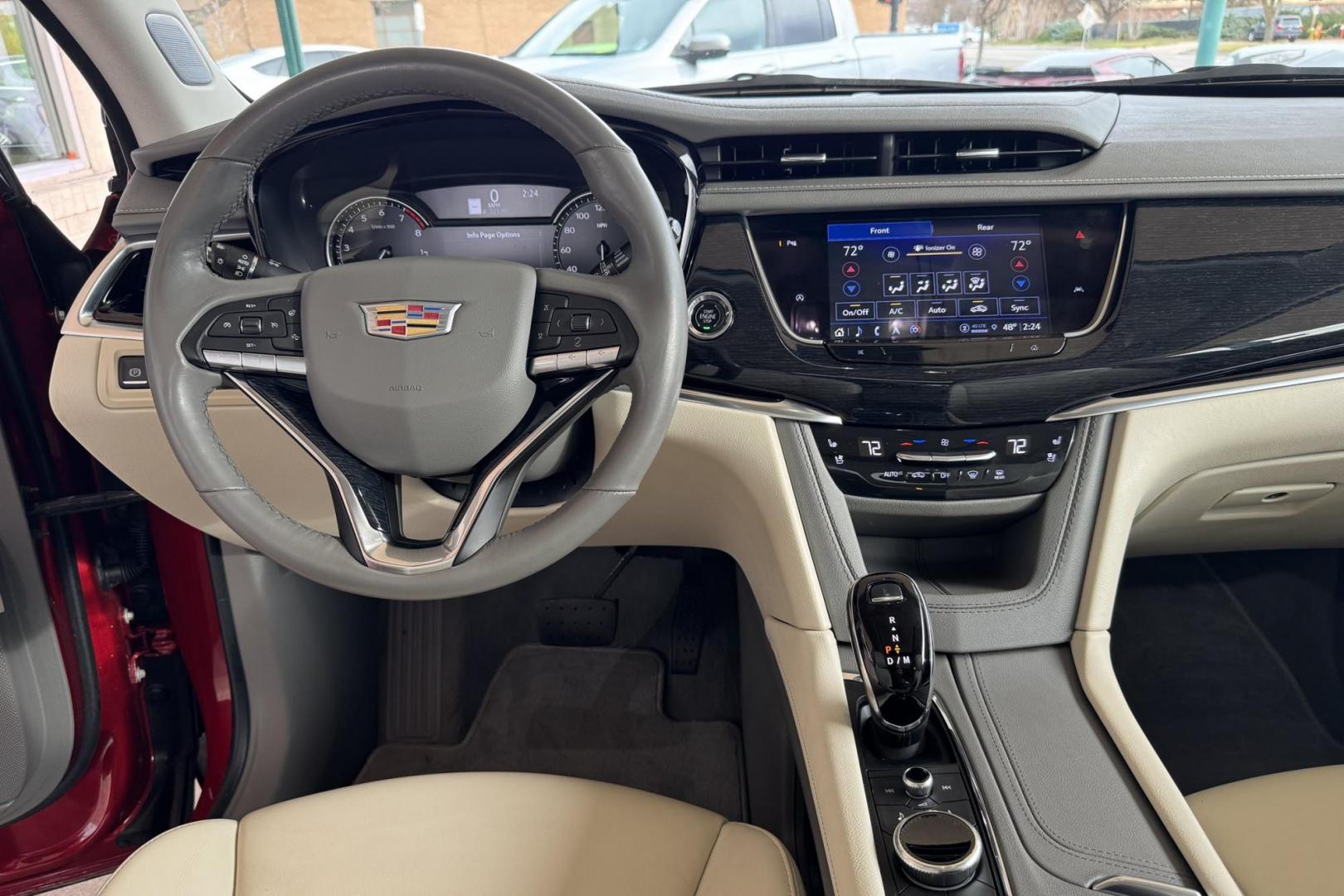 2024 Crystal Red /Cashmere Cadillac XT6 Premium Luxury (1GYKPDRS2RZ) with an V6 3.5 Liter engine, Automatic 9 Speed transmission, located at 2304 W. Main St., Boise, ID, 83702, (208) 342-7777, 43.622105, -116.218658 - 7 Passenger! Power Rear Third Row! Push Button Fold Down Second Row! Ready To Go! - Photo#14