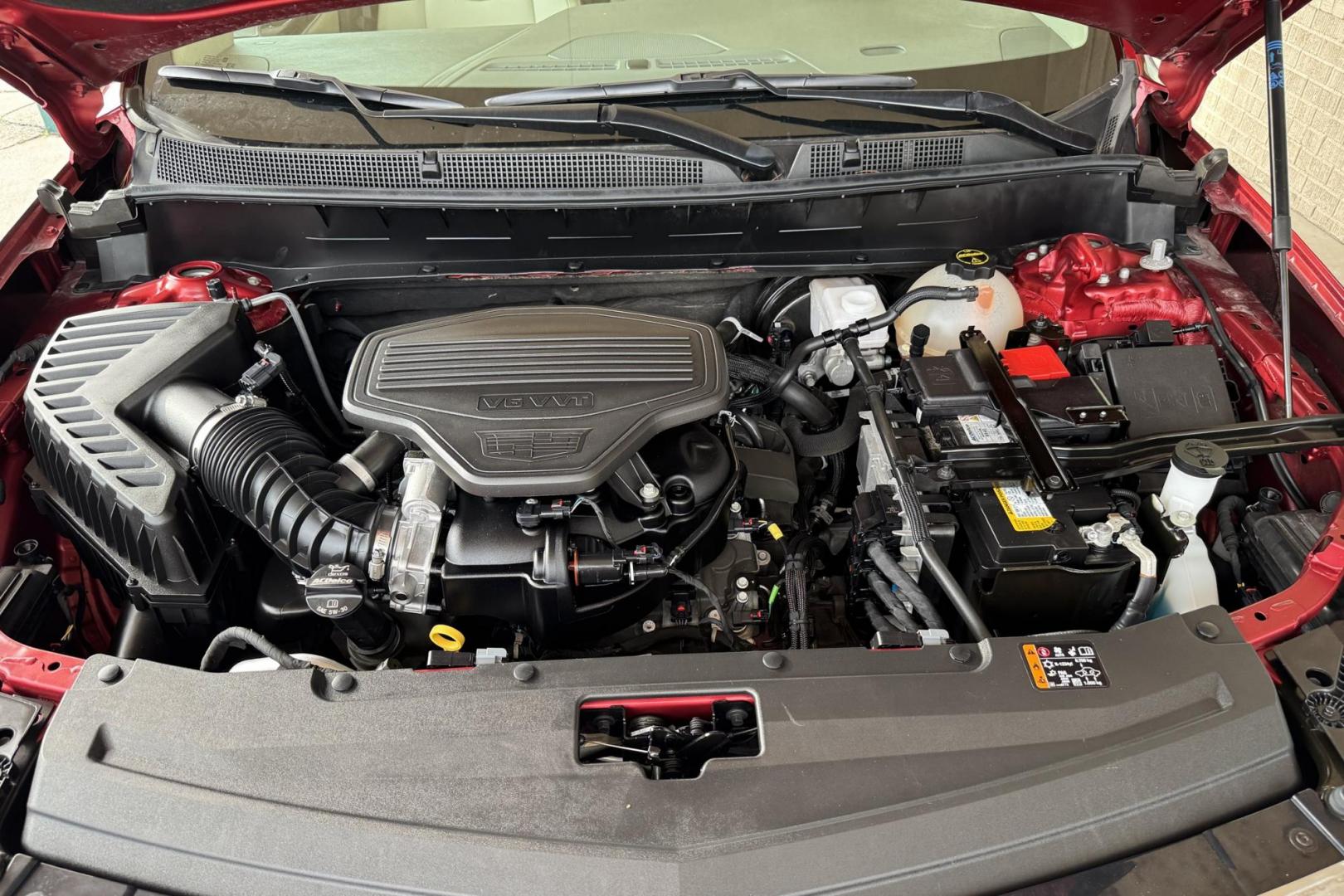 2024 Crystal Red /Cashmere Cadillac XT6 Premium Luxury (1GYKPDRS2RZ) with an V6 3.5 Liter engine, Automatic 9 Speed transmission, located at 2304 W. Main St., Boise, ID, 83702, (208) 342-7777, 43.622105, -116.218658 - 7 Passenger! Power Rear Third Row! Push Button Fold Down Second Row! Ready To Go! - Photo#20