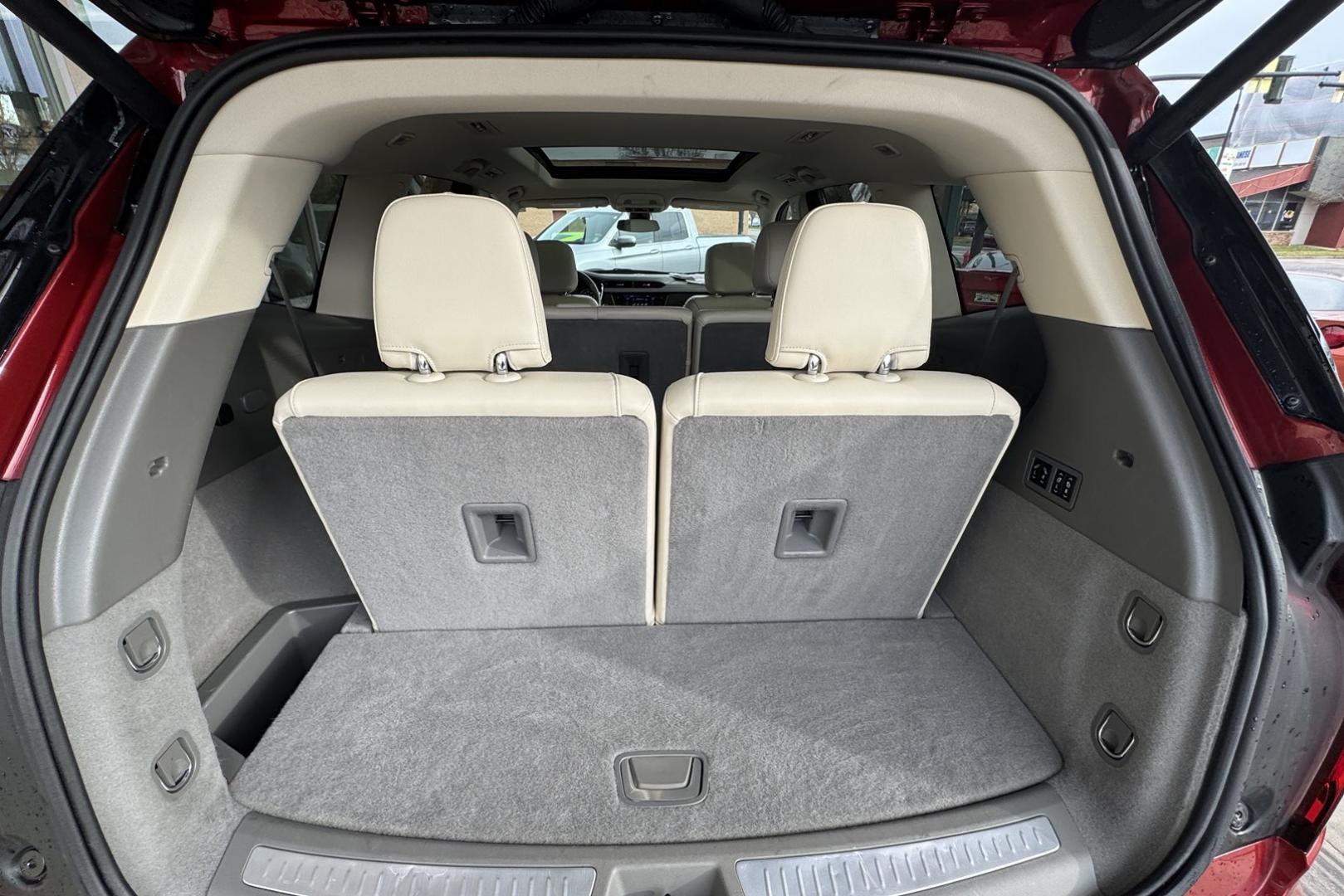 2024 Crystal Red /Cashmere Cadillac XT6 Premium Luxury (1GYKPDRS2RZ) with an V6 3.5 Liter engine, Automatic 9 Speed transmission, located at 2304 W. Main St., Boise, ID, 83702, (208) 342-7777, 43.622105, -116.218658 - 7 Passenger! Power Rear Third Row! Push Button Fold Down Second Row! Ready To Go! - Photo#24