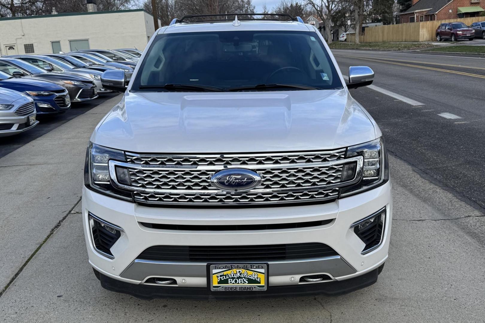 2019 White /Black Ford Expedition Max Platinum (1FMJK1MT9KE) with an V6 3.5 Liter Twin Turbo engine, Automatic 10 Speed transmission, located at 2304 W. Main St., Boise, ID, 83702, (208) 342-7777, 43.622105, -116.218658 - 7 Passenger! 4 Captains Chairs! Loaded With Comfort And Safety Features! - Photo#3