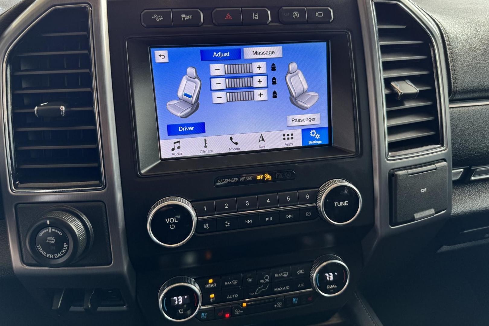 2019 White /Black Ford Expedition Max Platinum (1FMJK1MT9KE) with an V6 3.5 Liter Twin Turbo engine, Automatic 10 Speed transmission, located at 2304 W. Main St., Boise, ID, 83702, (208) 342-7777, 43.622105, -116.218658 - 7 Passenger! 4 Captains Chairs! Loaded With Comfort And Safety Features! - Photo#8