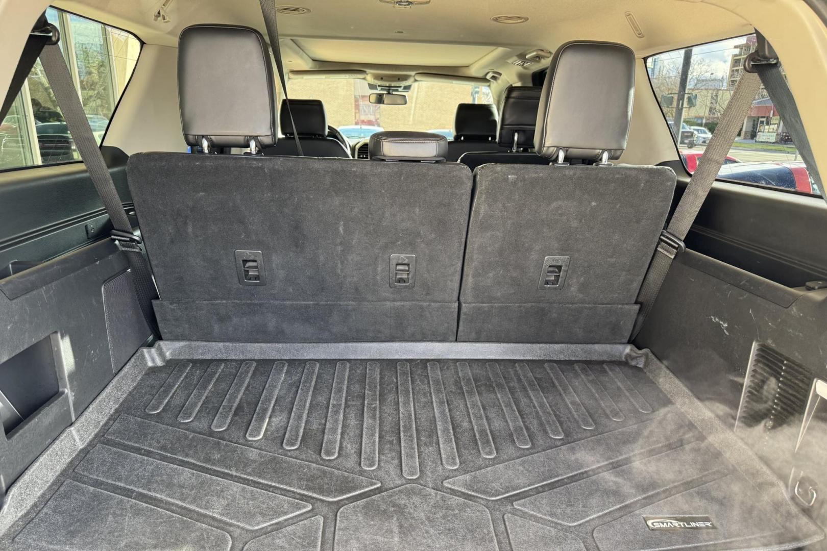 2019 White /Black Ford Expedition Max Platinum (1FMJK1MT9KE) with an V6 3.5 Liter Twin Turbo engine, Automatic 10 Speed transmission, located at 2304 W. Main St., Boise, ID, 83702, (208) 342-7777, 43.622105, -116.218658 - 7 Passenger! 4 Captains Chairs! Loaded With Comfort And Safety Features! - Photo#31