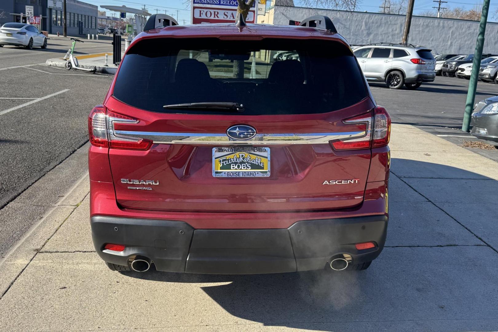 2024 Crimson Red Pearl /Black Subaru Ascent Premium (4S4WMAED9R3) with an H4 2.4 Liter Turbo engine, Automatic transmission, located at 2304 W. Main St., Boise, ID, 83702, (208) 342-7777, 43.622105, -116.218658 - 7 Passenger! Great In The Snow! Remaining Factory Warranty! - Photo#1