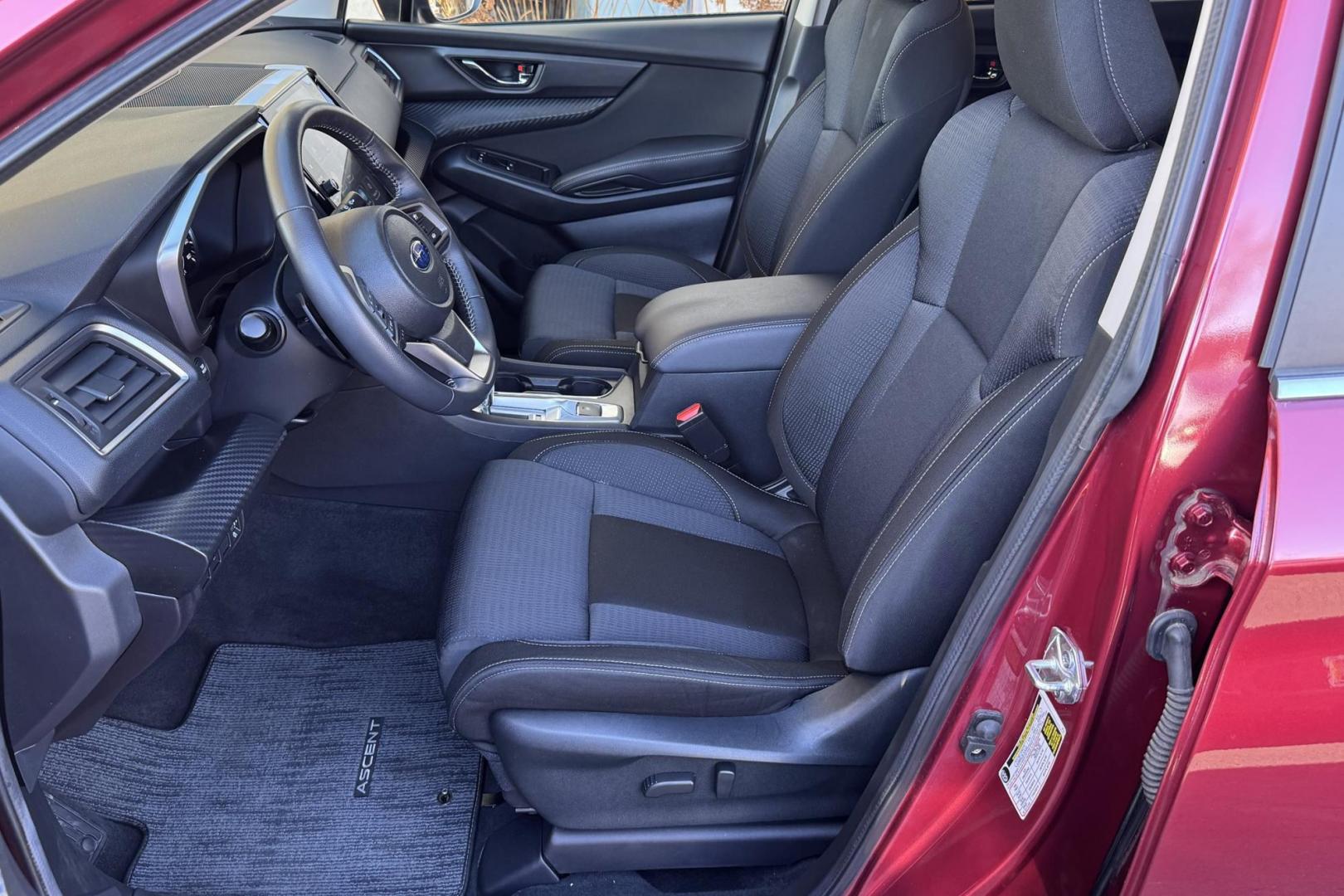 2024 Crimson Red Pearl /Black Subaru Ascent Premium (4S4WMAED9R3) with an H4 2.4 Liter Turbo engine, Automatic transmission, located at 2304 W. Main St., Boise, ID, 83702, (208) 342-7777, 43.622105, -116.218658 - 7 Passenger! Great In The Snow! Remaining Factory Warranty! - Photo#9