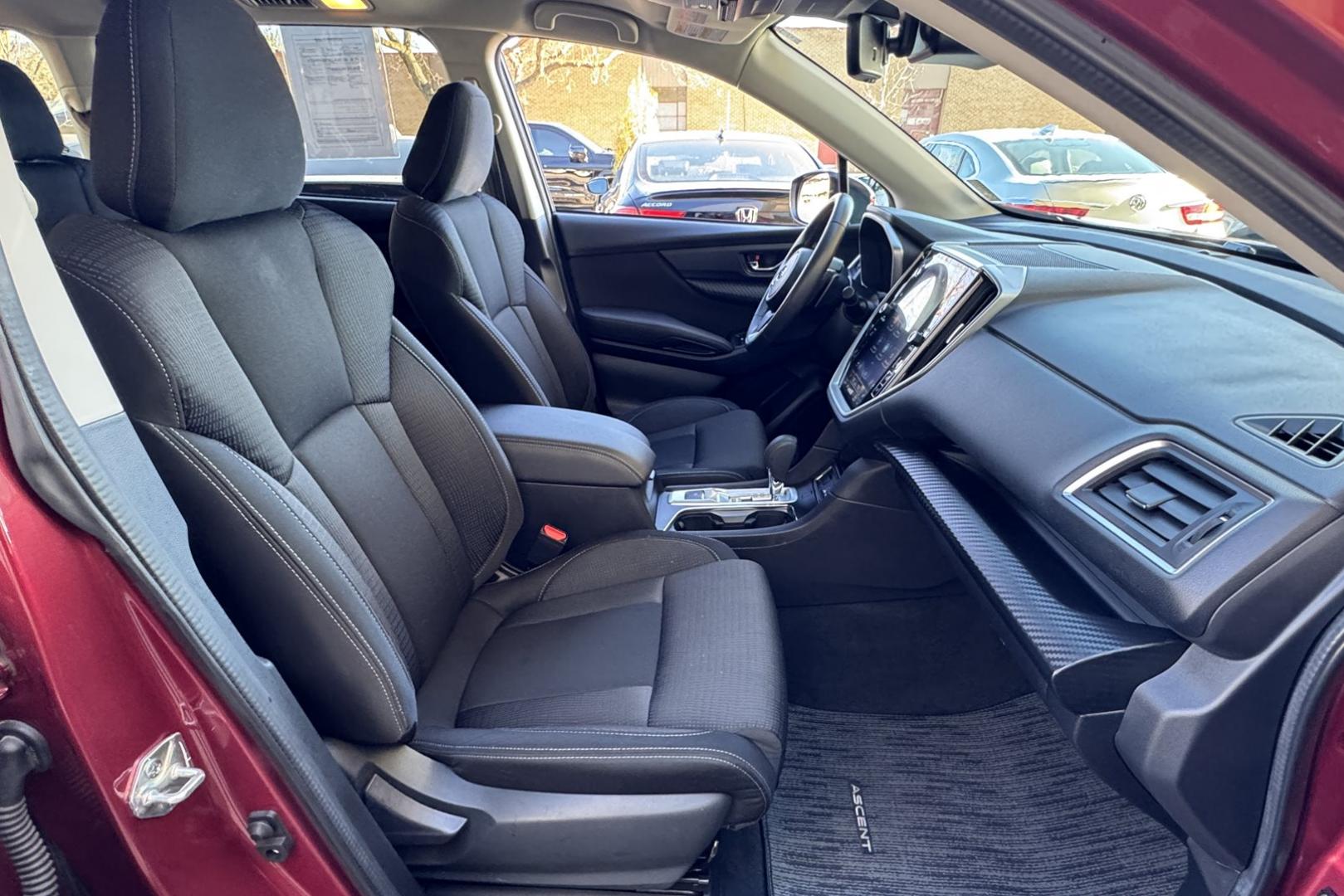 2024 Crimson Red Pearl /Black Subaru Ascent Premium (4S4WMAED9R3) with an H4 2.4 Liter Turbo engine, Automatic transmission, located at 2304 W. Main St., Boise, ID, 83702, (208) 342-7777, 43.622105, -116.218658 - 7 Passenger! Great In The Snow! Remaining Factory Warranty! - Photo#19