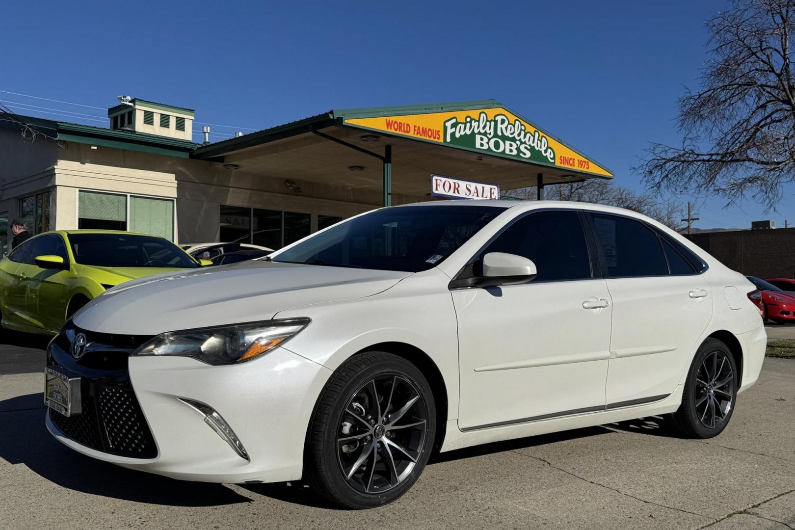 2016 Super White /Black Toyota Camry XSE (4T1BF1FK6GU) with an 4 Cyl 2.5 Liter engine, Automatic 6 Speed transmission, located at 2304 W. Main St., Boise, ID, 83702, (208) 342-7777, 43.622105, -116.218658 - New Tires! One Owner! Clean! - Photo#0