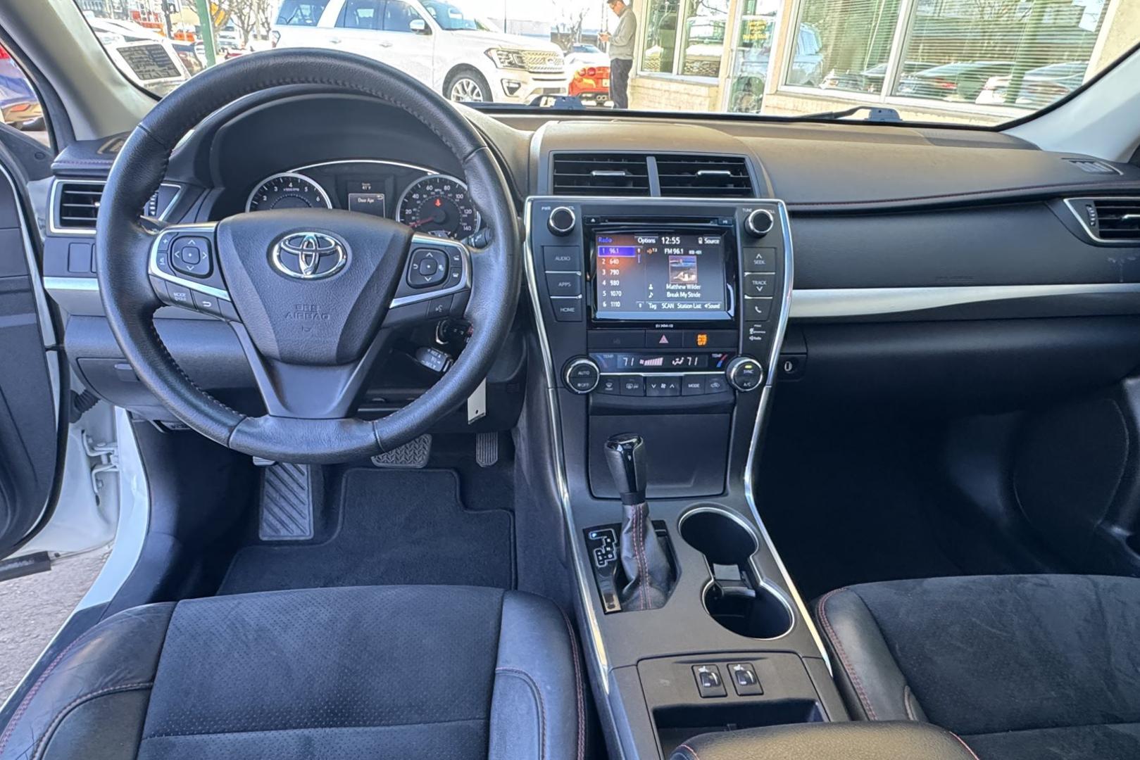 2016 Super White /Black Toyota Camry XSE (4T1BF1FK6GU) with an 4 Cyl 2.5 Liter engine, Automatic 6 Speed transmission, located at 2304 W. Main St., Boise, ID, 83702, (208) 342-7777, 43.622105, -116.218658 - New Tires! One Owner! Clean! - Photo#11