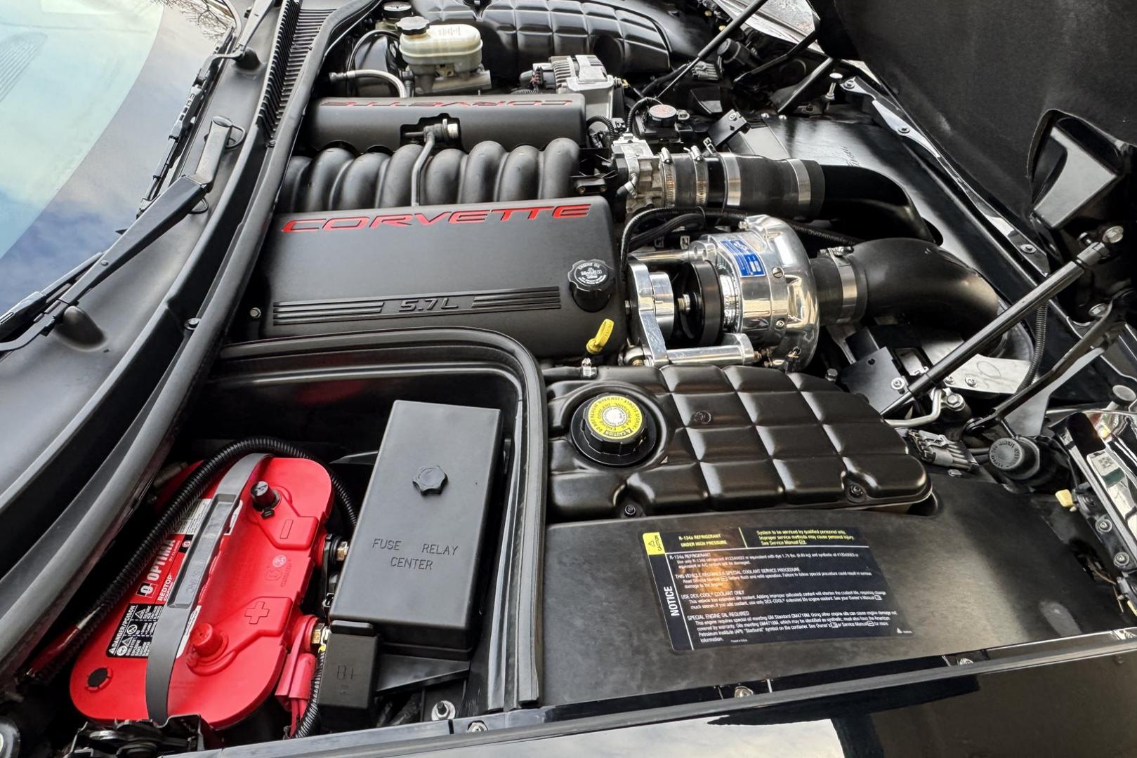 2001 Black /Black Chevrolet Corvette (1G1YY32G615) with an V8 5.7 Liter Supercharger engine, 6 Speed Manual transmission, located at 2304 W. Main St., Boise, ID, 83702, (208) 342-7777, 43.622105, -116.218658 - High Horse Power! Low Mileage, Supercharged And Clean! - Photo#8