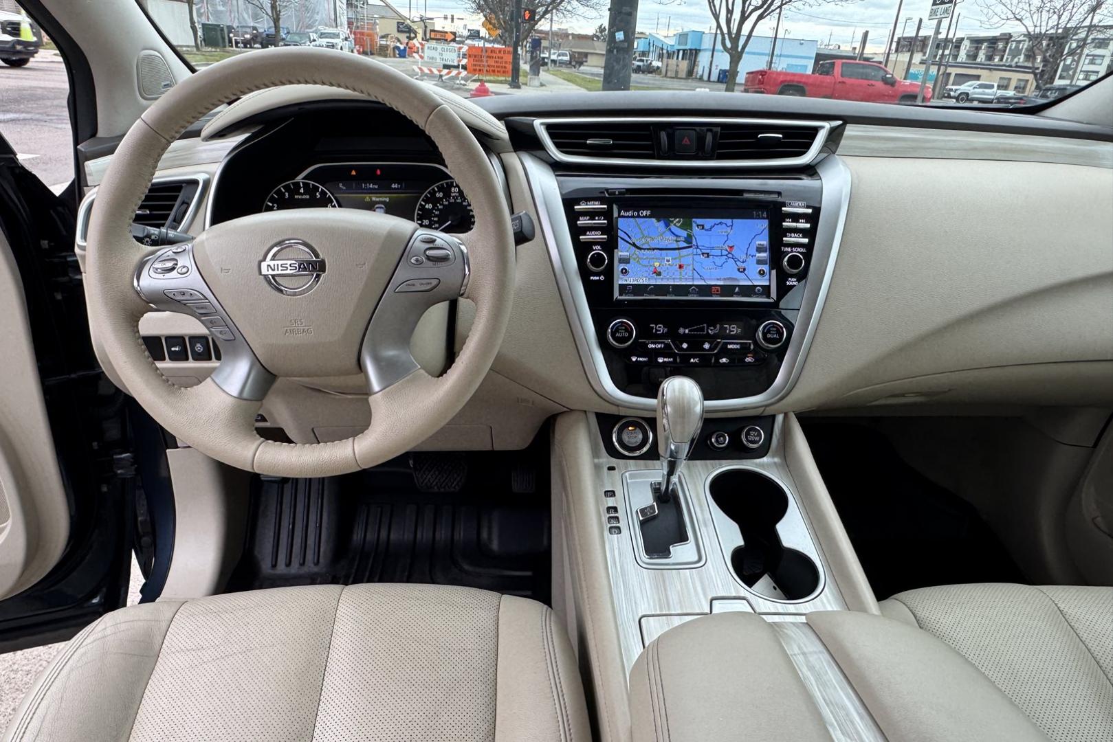 2015 Arctic Blue Metallic /Beige Nissan Murano Platinum (5N1AZ2MHXFN) with an V6 3.5 Liter engine, Automatic transmission, located at 2304 W. Main St., Boise, ID, 83702, (208) 342-7777, 43.622105, -116.218658 - Stunning And Highly Optioned! - Photo#9