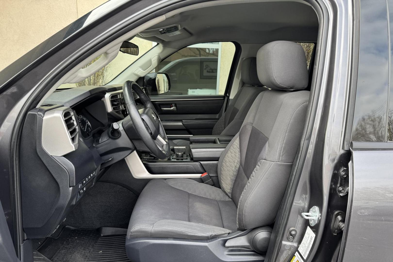 2022 Magnetic Gray Metallic /Black Toyota Tundra SR5 TRD Off Road (5TFLA5AA5NX) with an V6 3.5 Liter Twin Turbo engine, Automatic 10 Speed transmission, located at 2304 W. Main St., Boise, ID, 83702, (208) 342-7777, 43.622105, -116.218658 - Clean And Ready To Go! - Photo#10