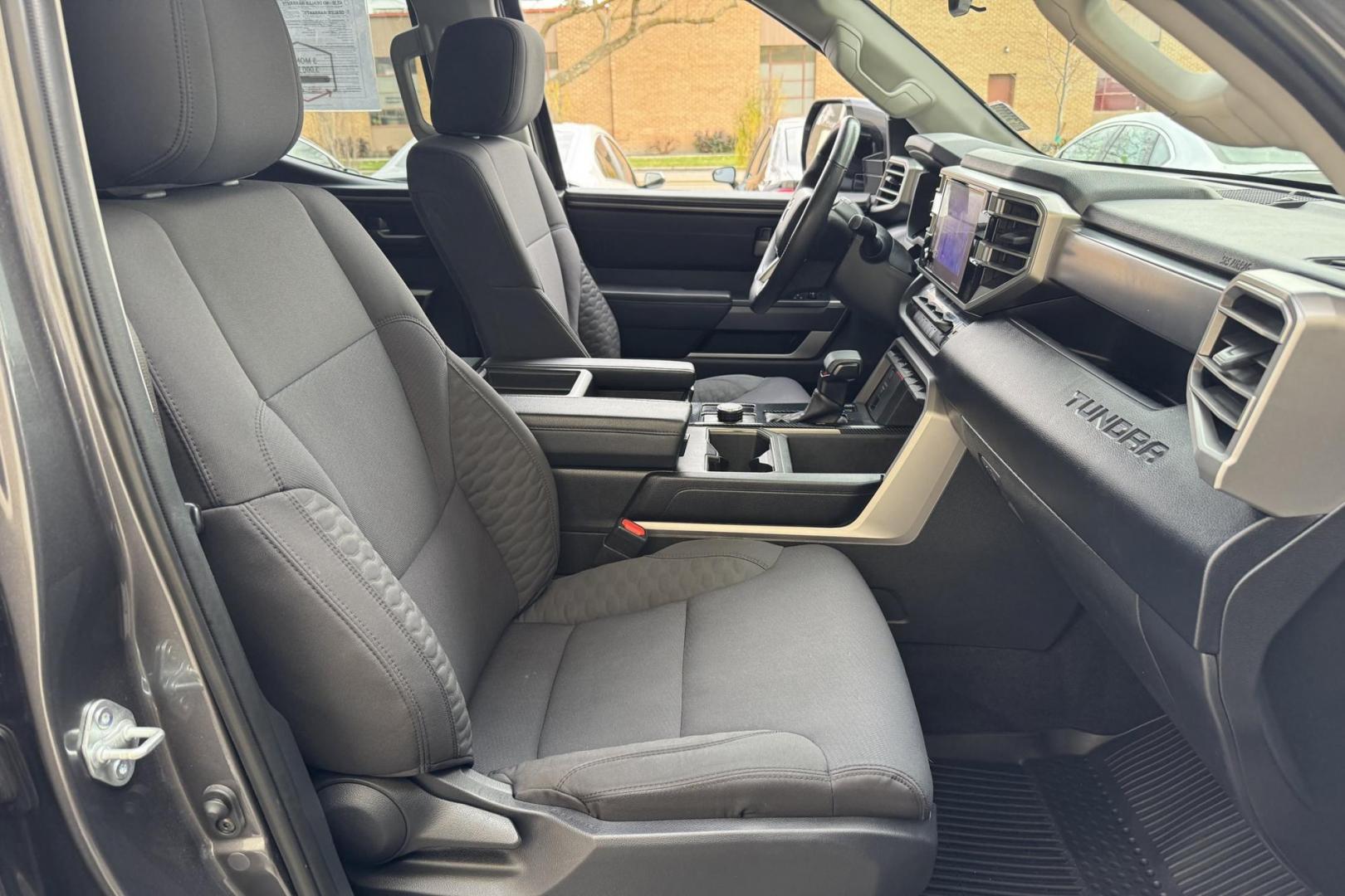 2022 Magnetic Gray Metallic /Black Toyota Tundra SR5 TRD Off Road (5TFLA5AA5NX) with an V6 3.5 Liter Twin Turbo engine, Automatic 10 Speed transmission, located at 2304 W. Main St., Boise, ID, 83702, (208) 342-7777, 43.622105, -116.218658 - Clean And Ready To Go! - Photo#15