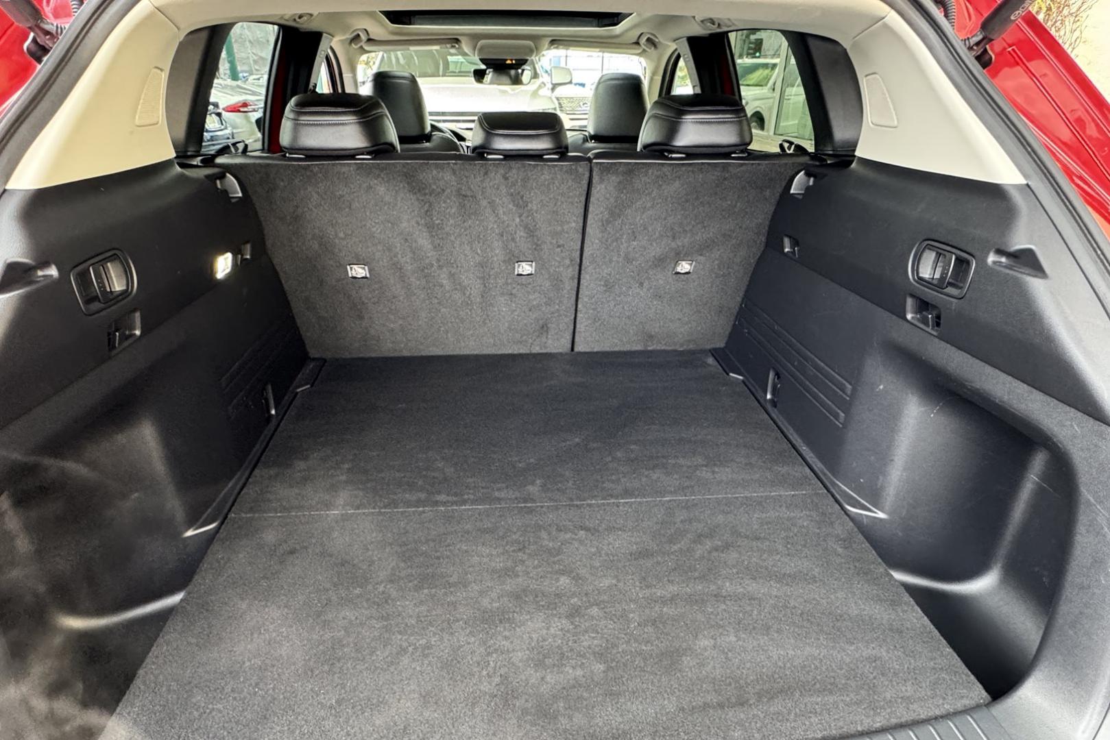 2023 Red Crystal Metallic /Black Mazda CX-50 Premium Plus (7MMVABEM3PN) with an 4 Cyl 2.5 Liter engine, Automatic 6 Speed transmission, located at 2304 W. Main St., Boise, ID, 83702, (208) 342-7777, 43.622105, -116.218658 - New Tires! Very Clean And Fun To Drive! - Photo#22