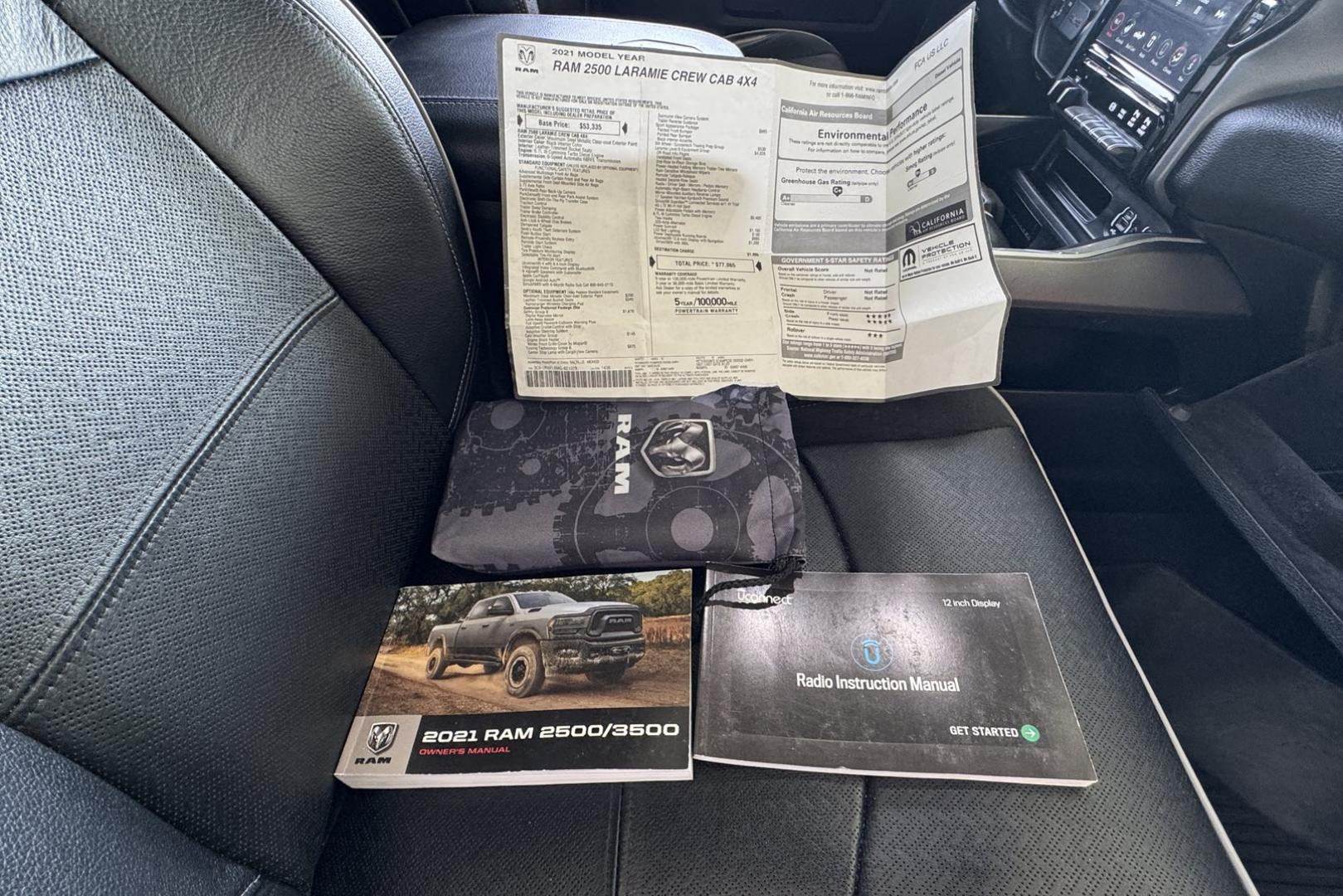 2021 Maximum Steel Metallic /Black RAM 2500 Laramie (3C6UR5FL6MG) with an 6 Cyl 6.7 Liter Cummins Turbo Diesel engine, Automatic 6 Speed transmission, located at 2304 W. Main St., Boise, ID, 83702, (208) 342-7777, 43.622105, -116.218658 - New Tires! Well Optioned! Power Running Boards! One Owner Idaho Truck! - Photo#28