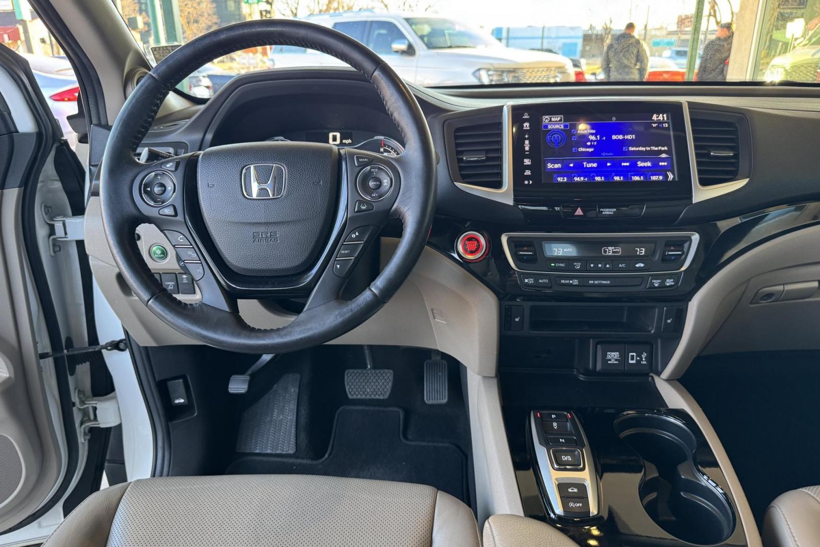 2020 White /Tan Honda Ridgeline RTL-E (5FPYK3F78LB) with an V6 3.5 Liter engine, Automatic 9 Speed transmission, located at 2304 W. Main St., Boise, ID, 83702, (208) 342-7777, 43.622105, -116.218658 - Photo#16