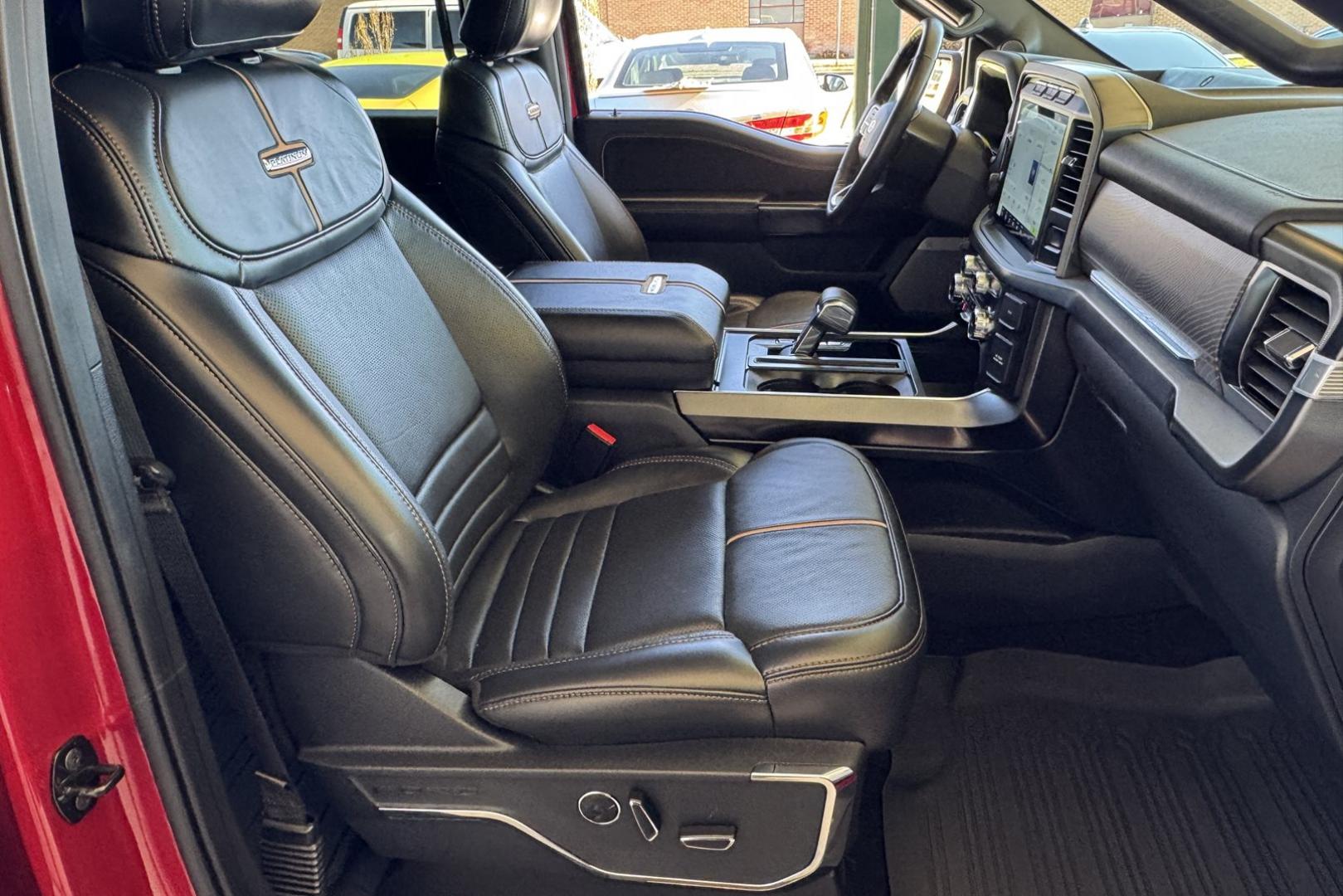 2022 Rapid Red Metallic /Black Ford F-150 Platinum (1FTFW1E85NF) with an V6 3.5 Liter EcoBoost engine, Automatic 10 Speed transmission, located at 2304 W. Main St., Boise, ID, 83702, (208) 342-7777, 43.622105, -116.218658 - Stunning And Highly Optioned! One Owner Idaho Truck! - Photo#25