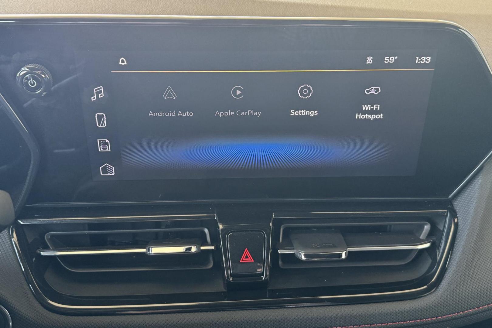 2024 Black /Black Chevrolet Trailblazer RS (KL79MUSL8RB) with an 3 Cyl 1.3 Liter Turbo engine, Automatic 9 Speed transmission, located at 2304 W. Main St., Boise, ID, 83702, (208) 342-7777, 43.622105, -116.218658 - One Owner Idaho Vehicle! Remaining Factory Warranty! - Photo#5