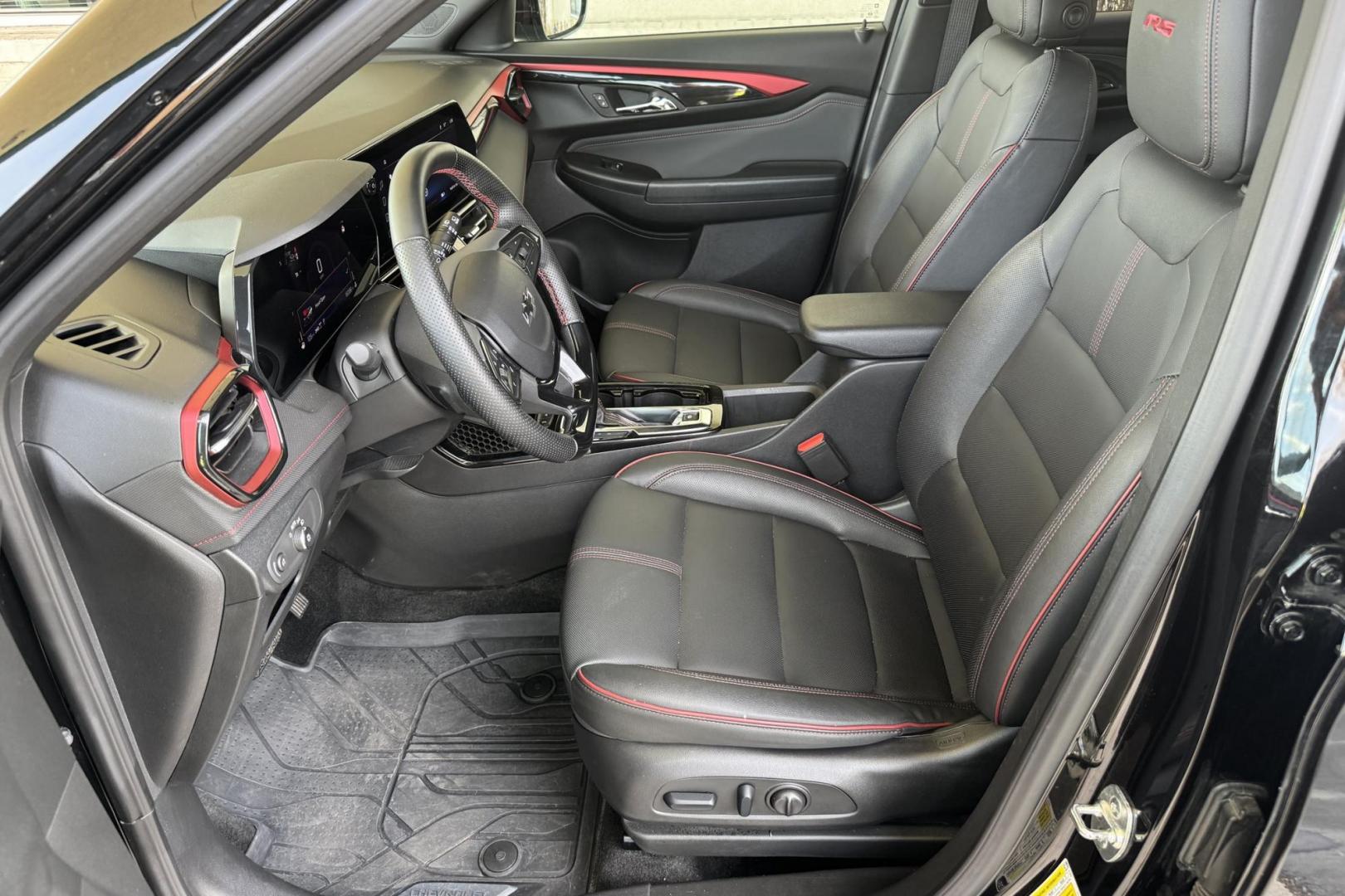 2024 Black /Black Chevrolet Trailblazer RS (KL79MUSL8RB) with an 3 Cyl 1.3 Liter Turbo engine, Automatic 9 Speed transmission, located at 2304 W. Main St., Boise, ID, 83702, (208) 342-7777, 43.622105, -116.218658 - One Owner Idaho Vehicle! Remaining Factory Warranty! - Photo#11