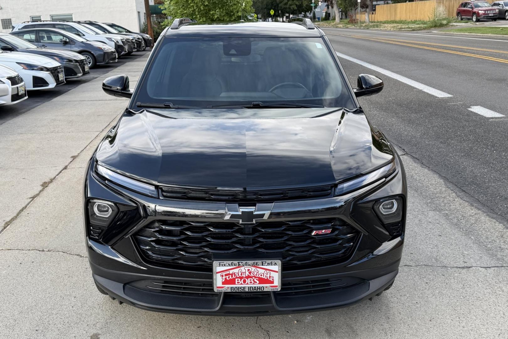 2024 Black /Black Chevrolet Trailblazer RS (KL79MUSL8RB) with an 3 Cyl 1.3 Liter Turbo engine, Automatic 9 Speed transmission, located at 2304 W. Main St., Boise, ID, 83702, (208) 342-7777, 43.622105, -116.218658 - Remaining Factory Warranty! Drives Fantastic! Great Fuel Economy Too!- Photo#2