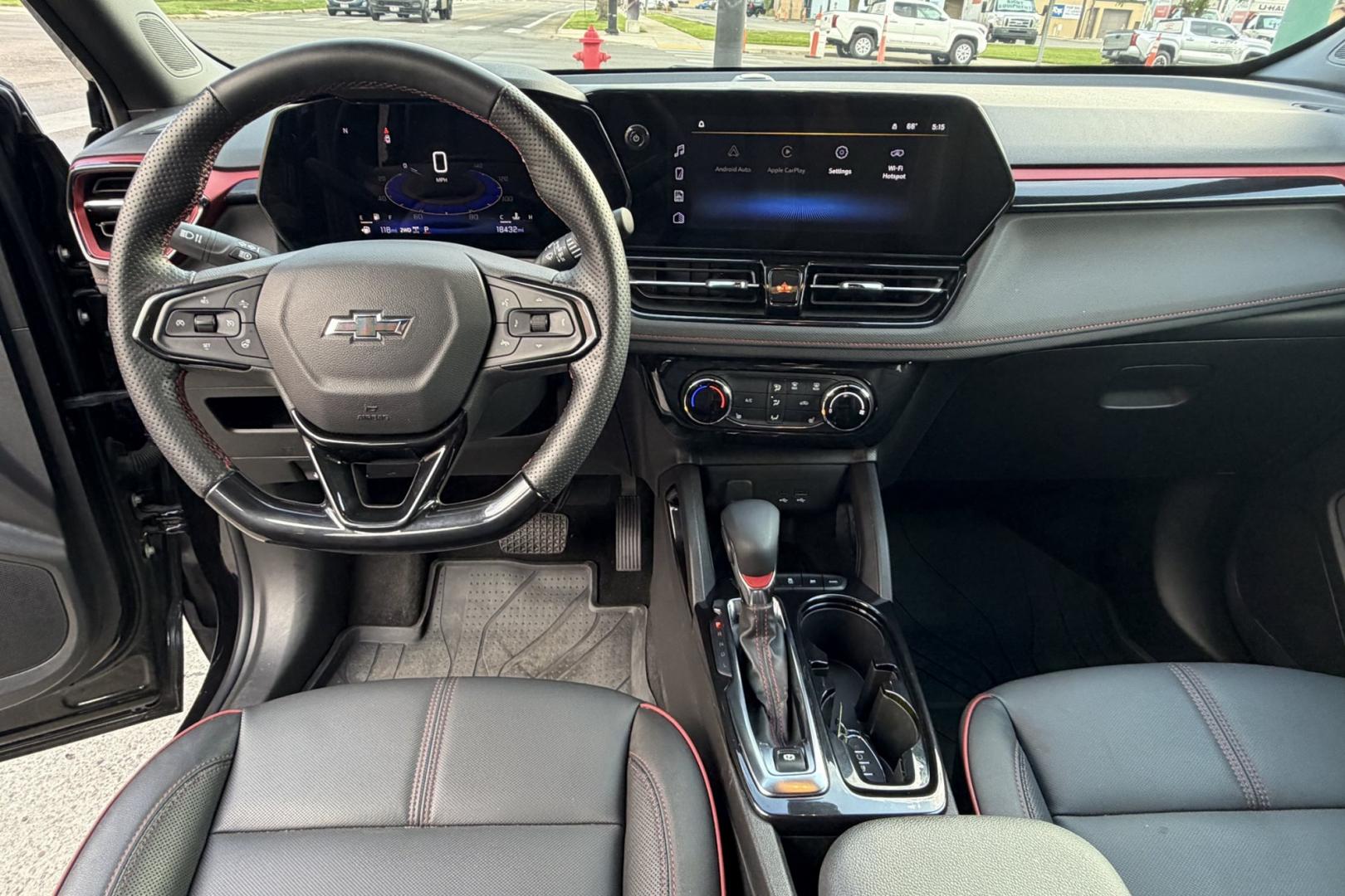 2024 Black /Black Chevrolet Trailblazer RS (KL79MUSL8RB) with an 3 Cyl 1.3 Liter Turbo engine, Automatic 9 Speed transmission, located at 2304 W. Main St., Boise, ID, 83702, (208) 342-7777, 43.622105, -116.218658 - Remaining Factory Warranty! Drives Fantastic! Great Fuel Economy Too!- Photo#7