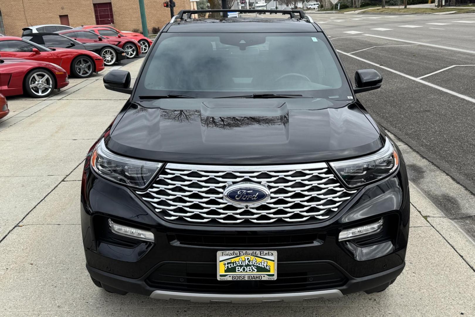 2021 Agate Black Metallic /Ebony Leather Ford Explorer Platinum (1FM5K8HC6MG) with an V6 3.0 Liter Twin Turbo engine, Automatic 10 Speed transmission, located at 2304 W. Main St., Boise, ID, 83702, (208) 342-7777, 43.622105, -116.218658 - New Tires! Loaded With Safety, Comfort And Luxury! - Photo#3