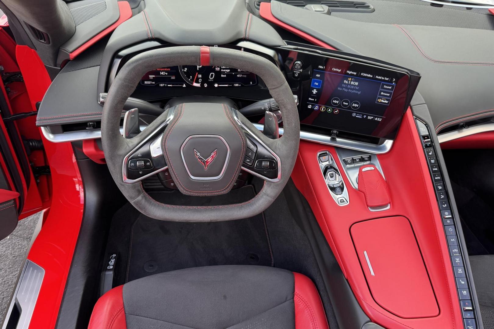 2021 Torch Red /Black Chevrolet Corvette Stingray 3LT Z51 (1G1YC2D48M5) with an V8 6.2 Liter engine, Automatic 8 Speed transmission, located at 2304 W. Main St., Boise, ID, 83702, (208) 342-7777, 43.622105, -116.218658 - Highly Optioned! One Owner! Stunning Corvette Stingray With Lift! - Photo#6