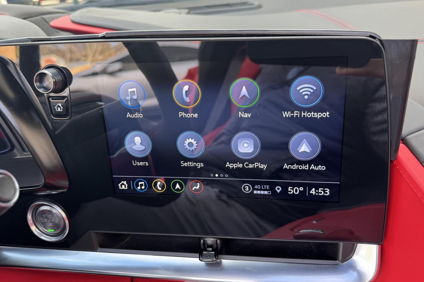 2021 Torch Red /Black Chevrolet Corvette Stingray 3LT Z51 (1G1YC2D48M5) with an V8 6.2 Liter engine, Automatic 8 Speed transmission, located at 2304 W. Main St., Boise, ID, 83702, (208) 342-7777, 43.622105, -116.218658 - Highly Optioned! One Owner! Stunning Corvette Stingray With Lift! - Photo#10