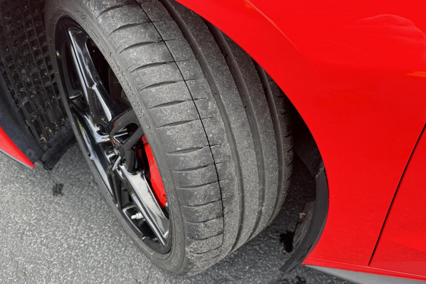 2021 Torch Red /Black Chevrolet Corvette Stingray 3LT Z51 (1G1YC2D48M5) with an V8 6.2 Liter engine, Automatic 8 Speed transmission, located at 2304 W. Main St., Boise, ID, 83702, (208) 342-7777, 43.622105, -116.218658 - Highly Optioned! One Owner! Stunning Corvette Stingray With Lift! - Photo#19