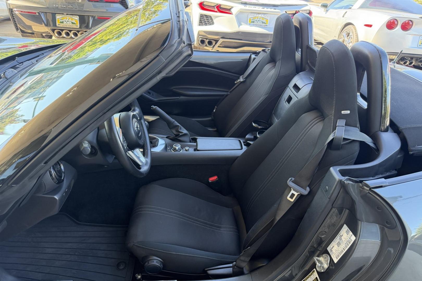2022 Gray /Black Mazda Miata MX-5 Club (JM1NDAC73N0) with an 4 Cyl 2.0 Liter engine, 6 Speed transmission, located at 2304 W. Main St., Boise, ID, 83702, (208) 342-7777, 43.622105, -116.218658 - A Blast To Drive!- Photo#6