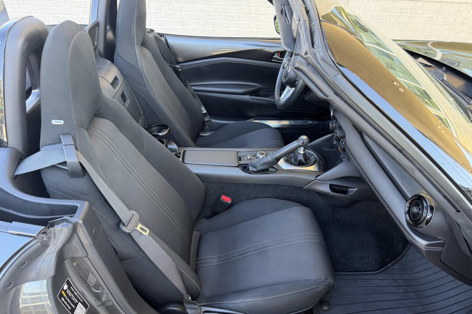 2022 Gray /Black Mazda Miata MX-5 Club (JM1NDAC73N0) with an 4 Cyl 2.0 Liter engine, 6 Speed transmission, located at 2304 W. Main St., Boise, ID, 83702, (208) 342-7777, 43.622105, -116.218658 - A Blast To Drive!- Photo#13