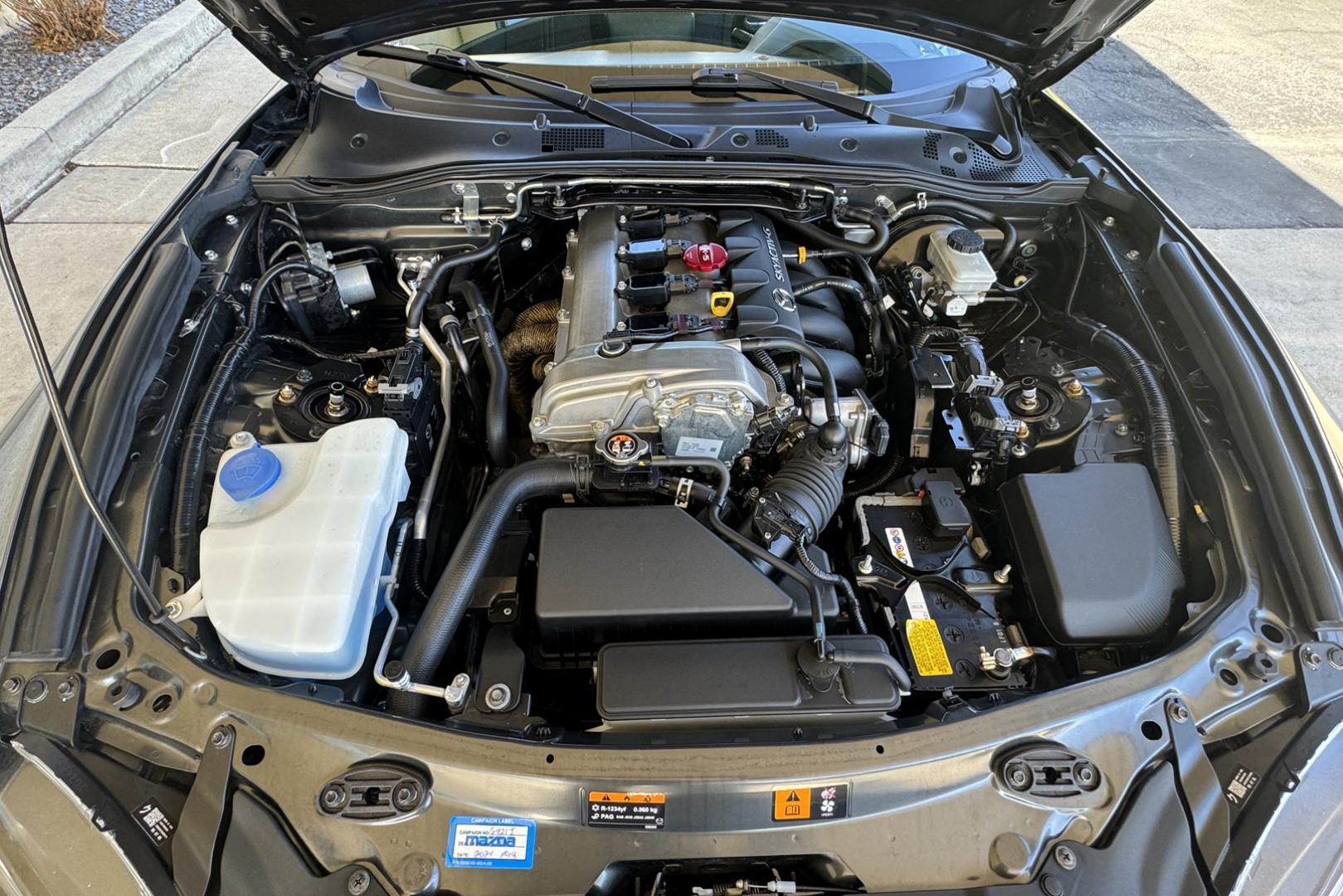 2022 Gray /Black Mazda Miata MX-5 Club (JM1NDAC73N0) with an 4 Cyl 2.0 Liter engine, 6 Speed transmission, located at 2304 W. Main St., Boise, ID, 83702, (208) 342-7777, 43.622105, -116.218658 - A Blast To Drive! - Photo#11