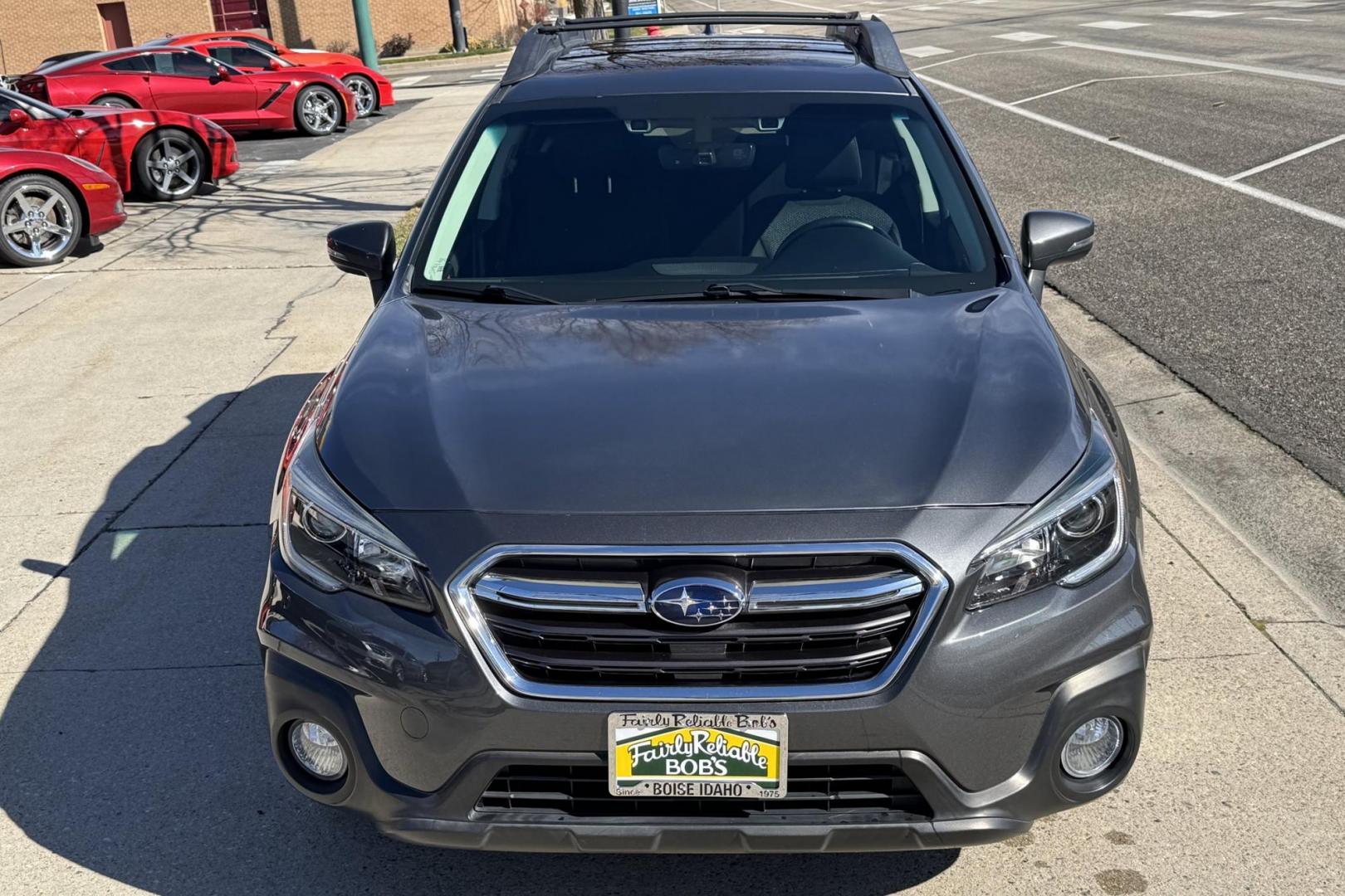 2019 Magnetite Gray Metallic /Black Subaru Outback Premium (4S4BSAHC0K3) with an H4 2.5 Liter engine, Automatic transmission, located at 2304 W. Main St., Boise, ID, 83702, (208) 342-7777, 43.622105, -116.218658 - Sunroof! Eye Sight Package! Legendary Subaru Quality! - Photo#3