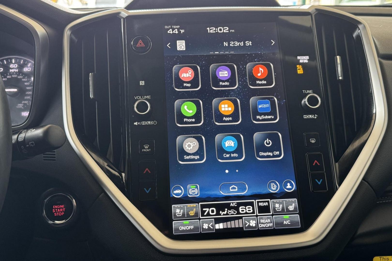 2024 Crystal Black Silica /Black Subaru Ascent Touring (4S4WMAWD1R3) with an H4 2.4 Liter Turbo engine, Automatic transmission, located at 2304 W. Main St., Boise, ID, 83702, (208) 342-7777, 43.622105, -116.218658 - Remaining Factory Warranty! Highly Optioned! Ready For The Family Road Trip! - Photo#8