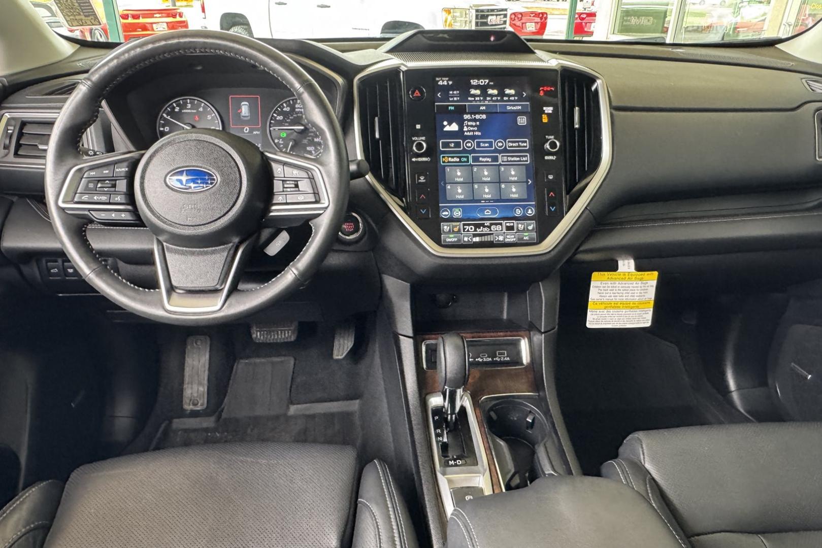 2024 Crystal Black Silica /Black Subaru Ascent Touring (4S4WMAWD1R3) with an H4 2.4 Liter Turbo engine, Automatic transmission, located at 2304 W. Main St., Boise, ID, 83702, (208) 342-7777, 43.622105, -116.218658 - Remaining Factory Warranty! Highly Optioned! Ready For The Family Road Trip! - Photo#20